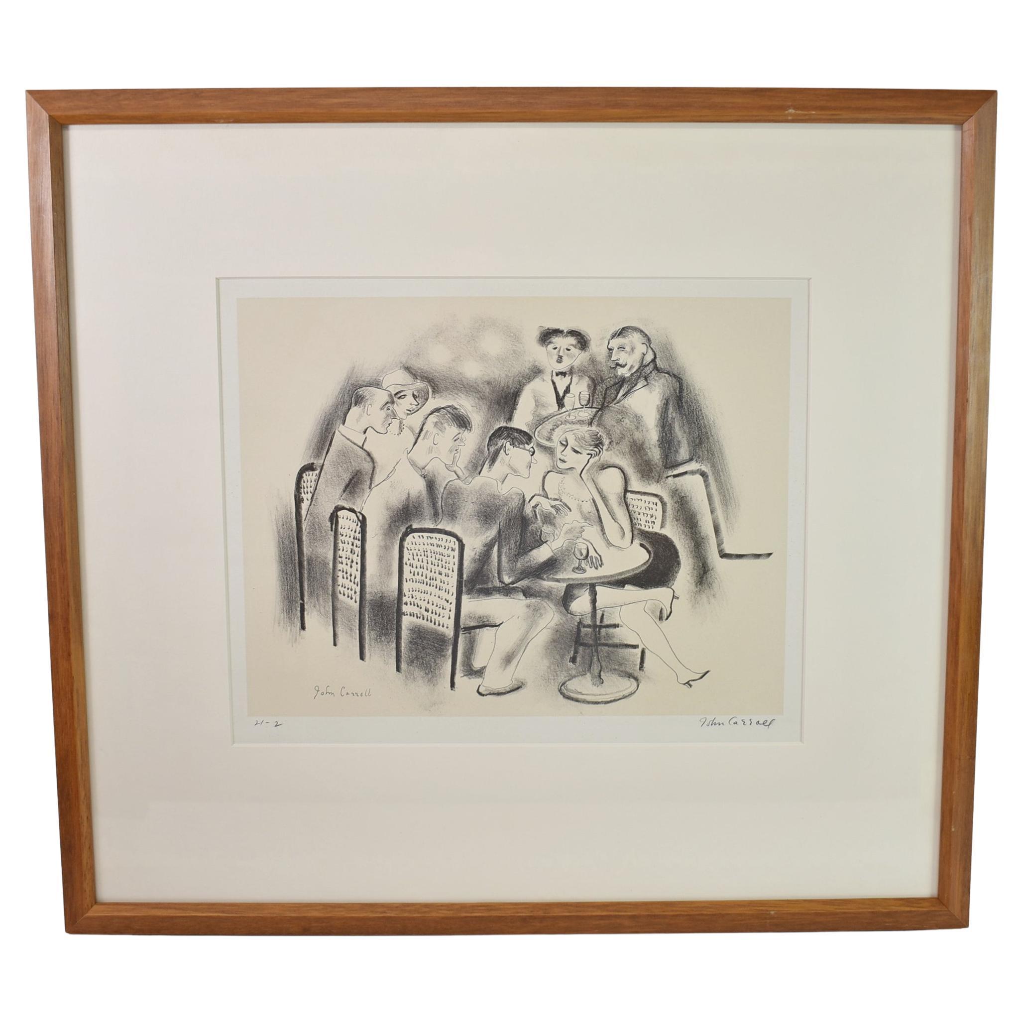 John Carroll Doyle (1892-1959) Cocktail Hour Lithograph For Sale