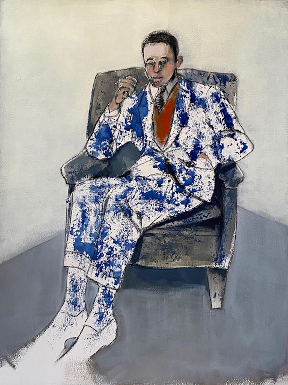 John Casado Portrait Painting – Ein persönlicher Thron