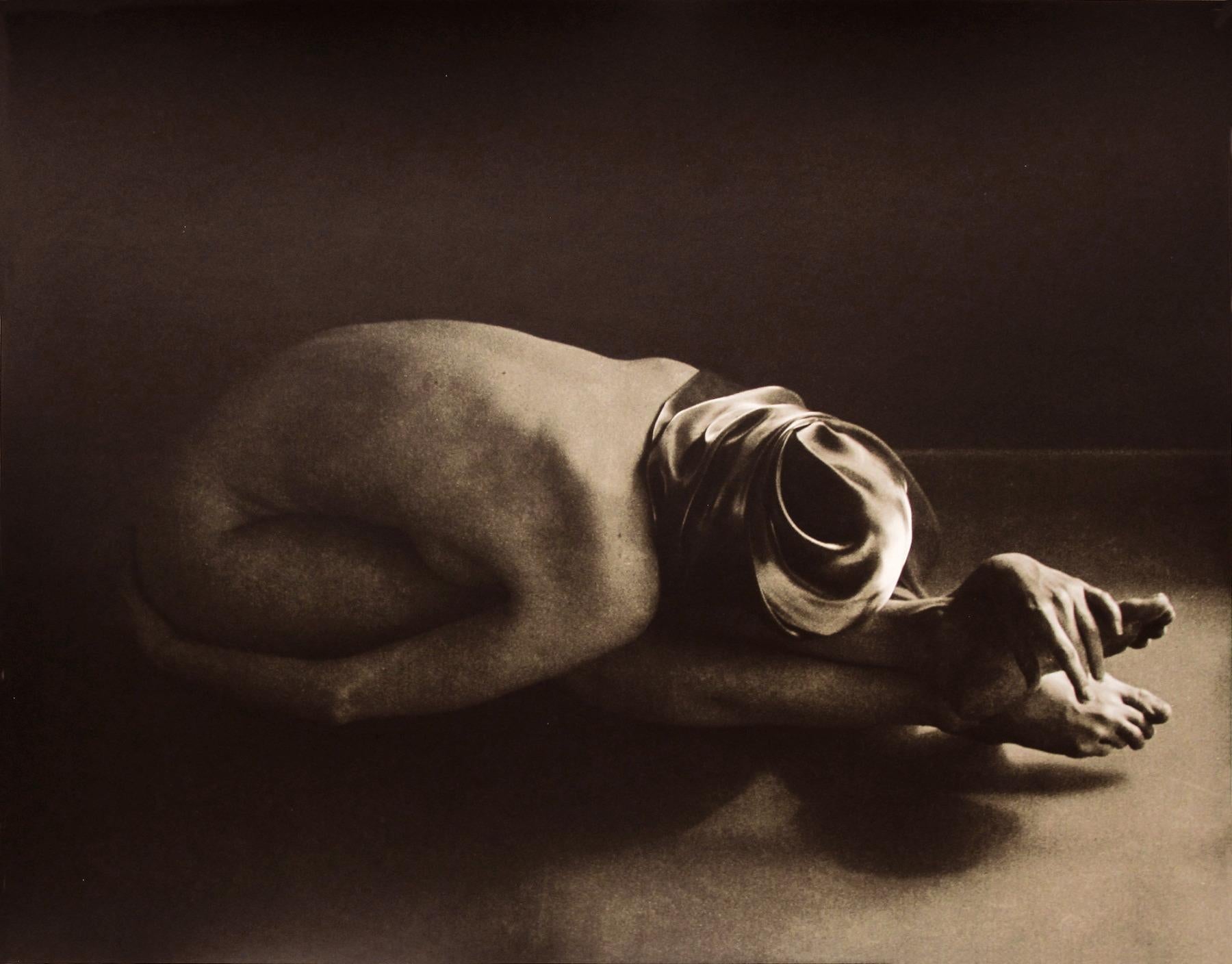 John Casado Nude Photograph - Figure Untitled 1015 - lith silver gelatin print 16x20 in