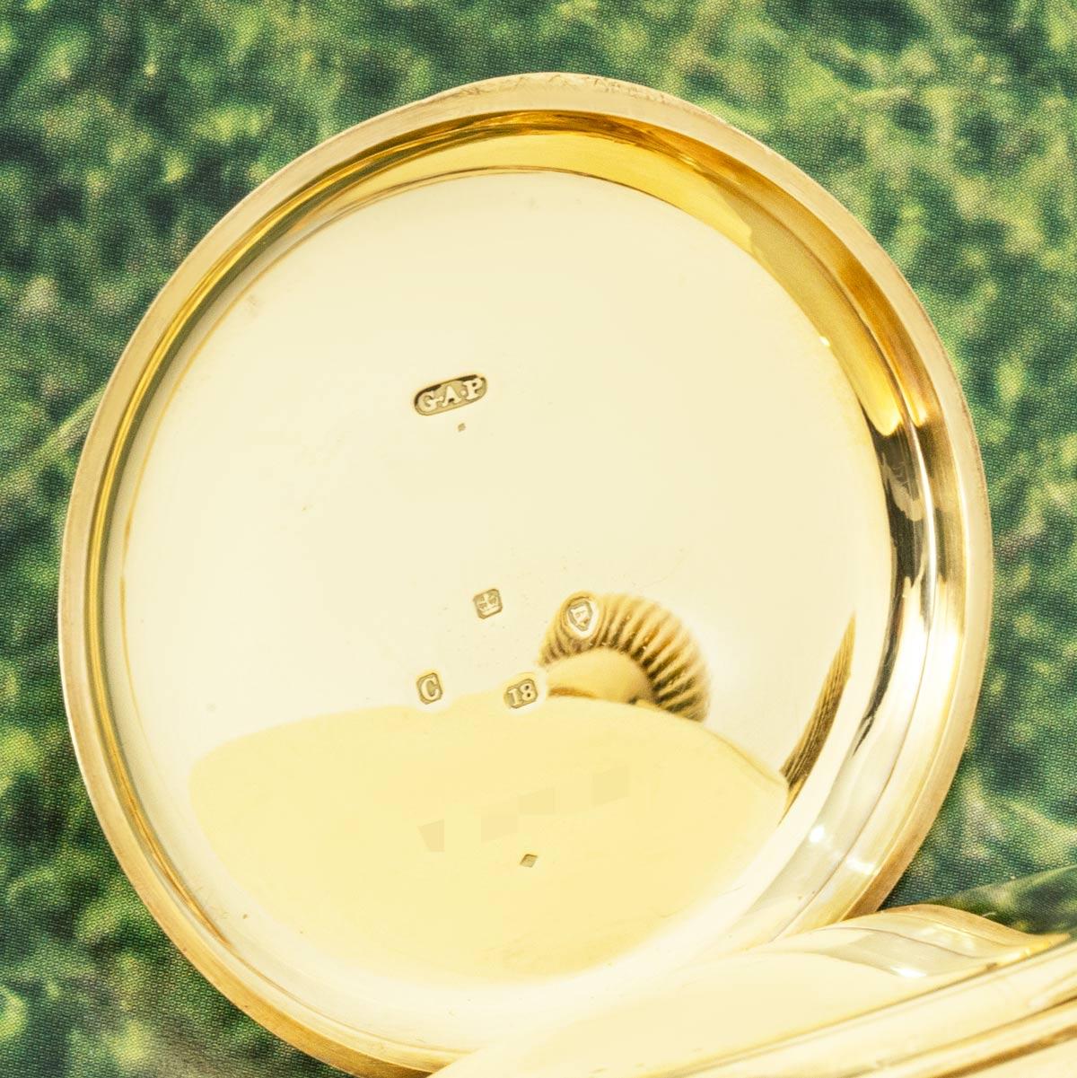 John Cashmore. A Fine 18ct Yellow Gold Half Hunter Pocket Watch C1920 For Sale 1
