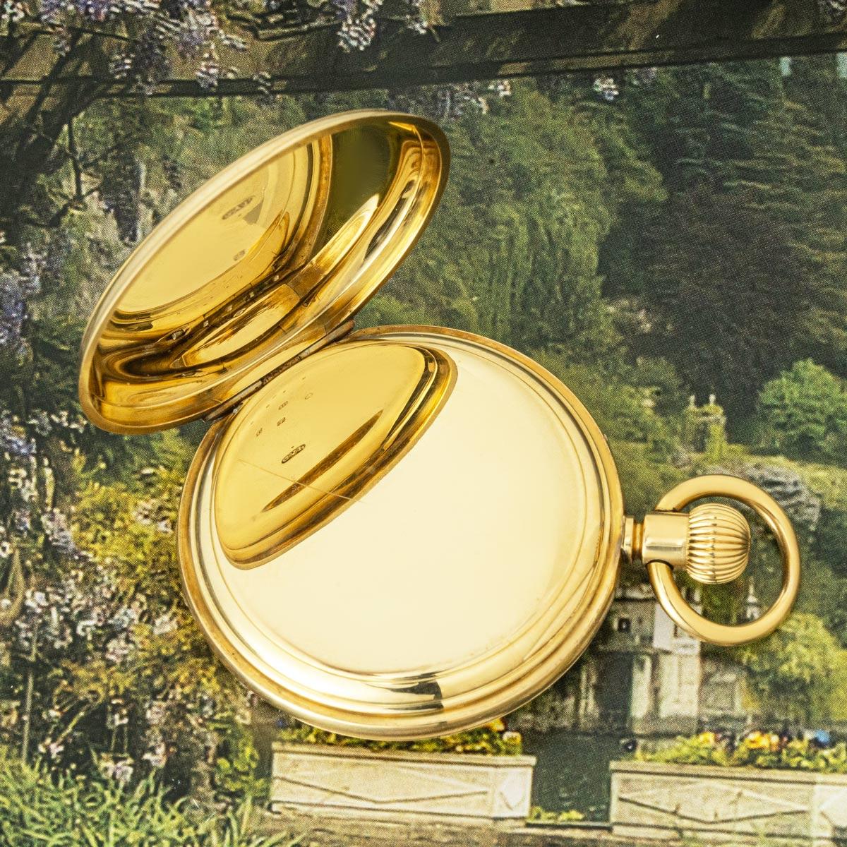 John Cashmore. A Fine 18ct Yellow Gold Half Hunter Pocket Watch C1920 For Sale 2