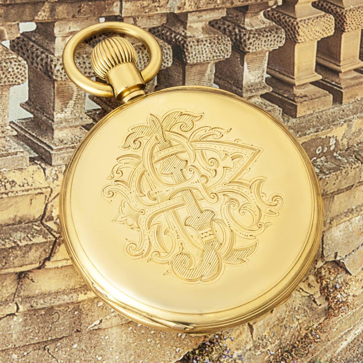 John Cashmore. A Fine 18ct Yellow Gold Half Hunter Pocket Watch C1920 For Sale 4