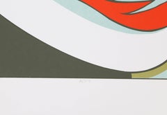 Tulip Tree Flower, Surrealist Screenprint by John Cedarstrom