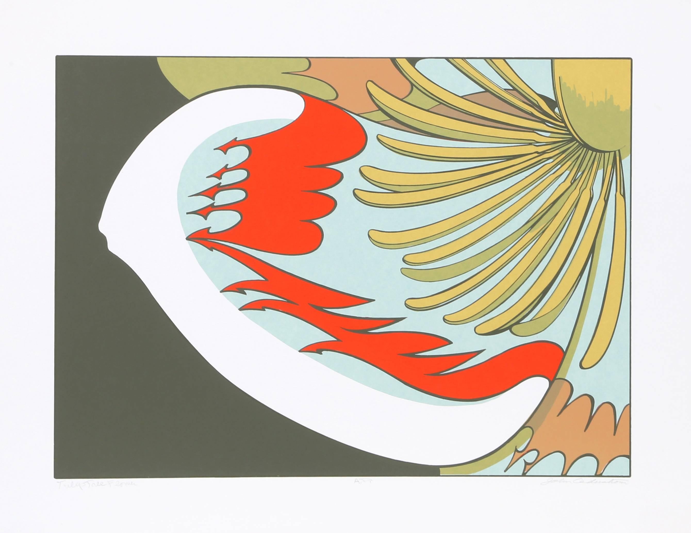 Tulip Tree Flower, Serigraph by John Cedarstrom