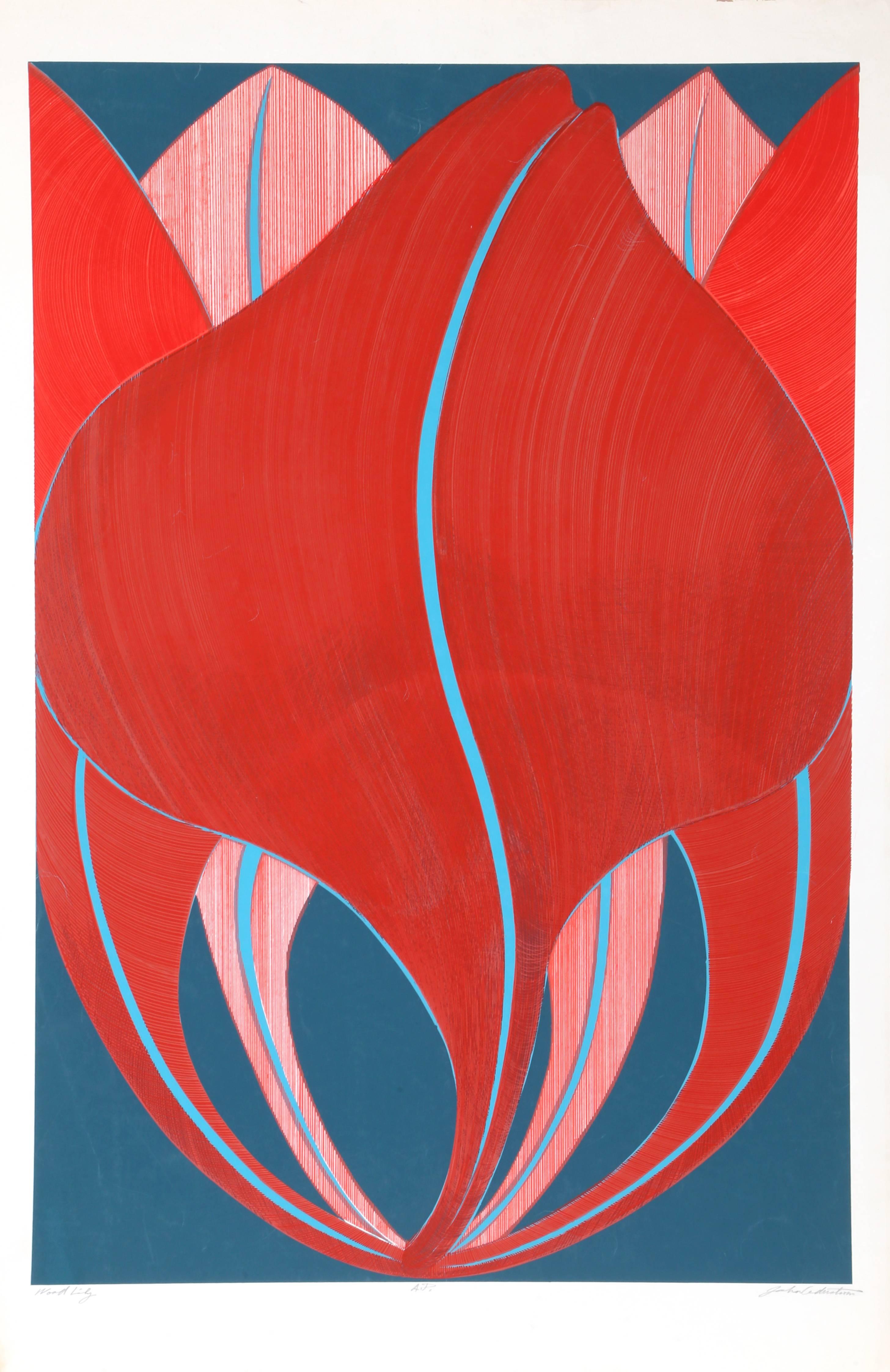 Wood Lily, Serigraph by John Cedarstrom