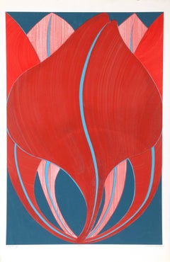 Lily en bois, sérigraphie de John Cedarstrom