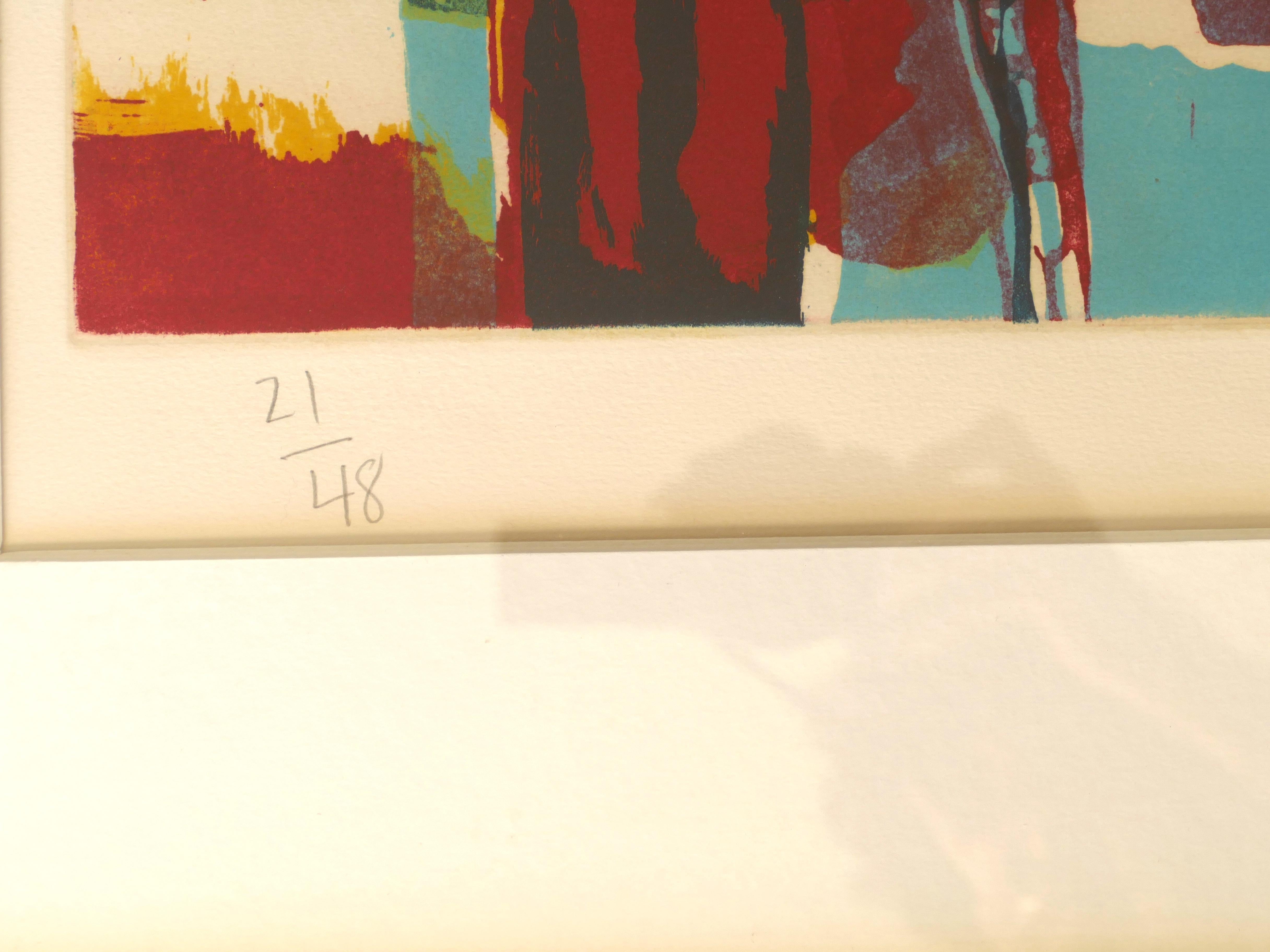 3 hijas, más lluvia - Grabado de J. Chamberlain - 1987 - Print Contemporáneo de John Chamberlain