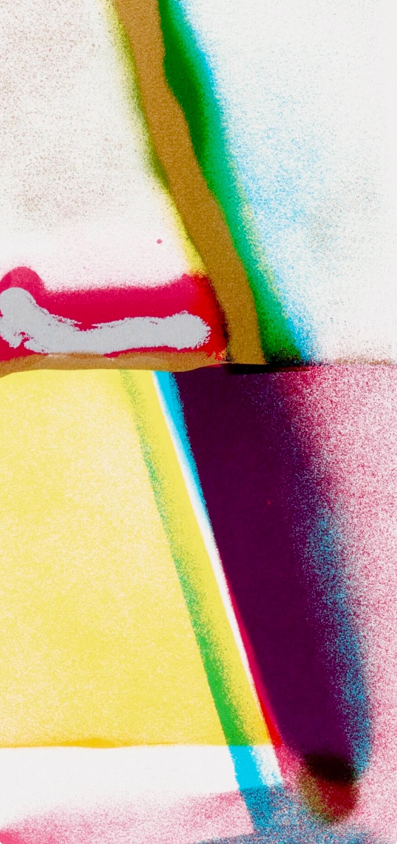 Flashback V, Flashback Series - Beige Landscape Print by John Chamberlain