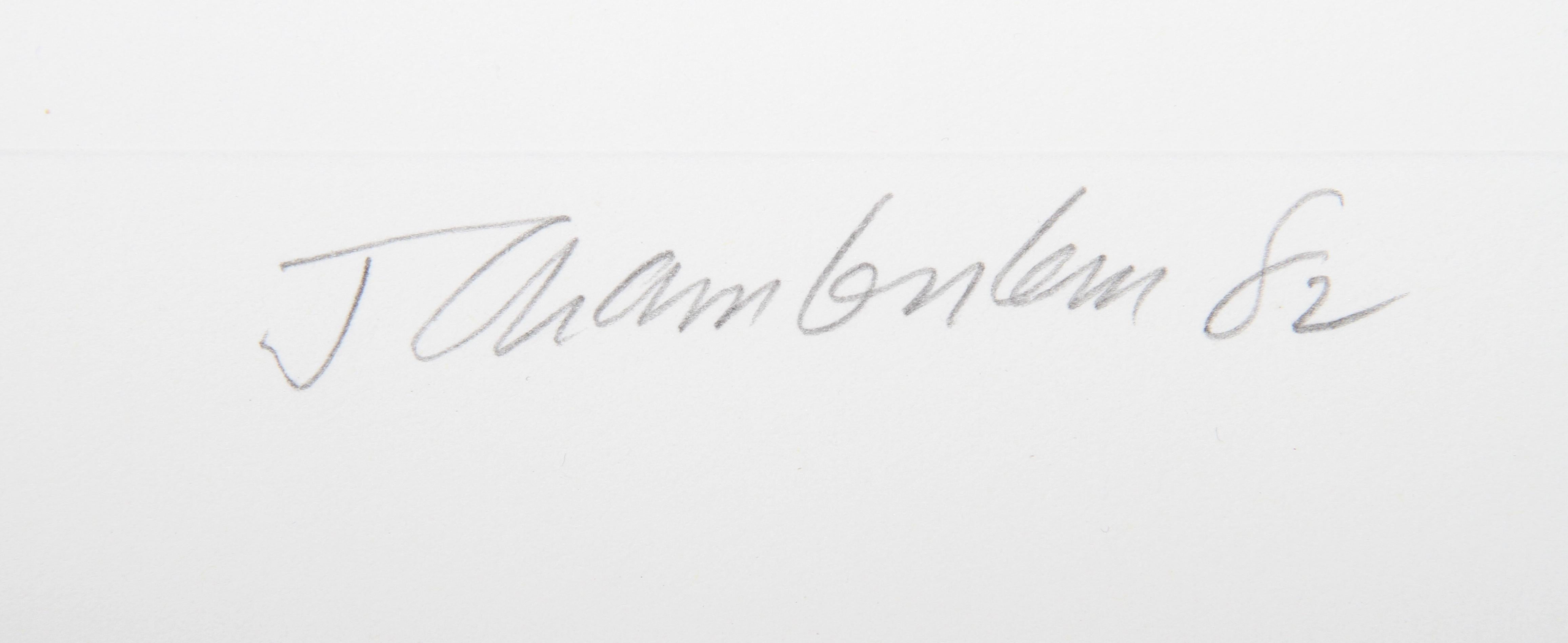 I from the Ten Coconut Suite, Minimalist Abstract Etching by John Chamberlain For Sale 1