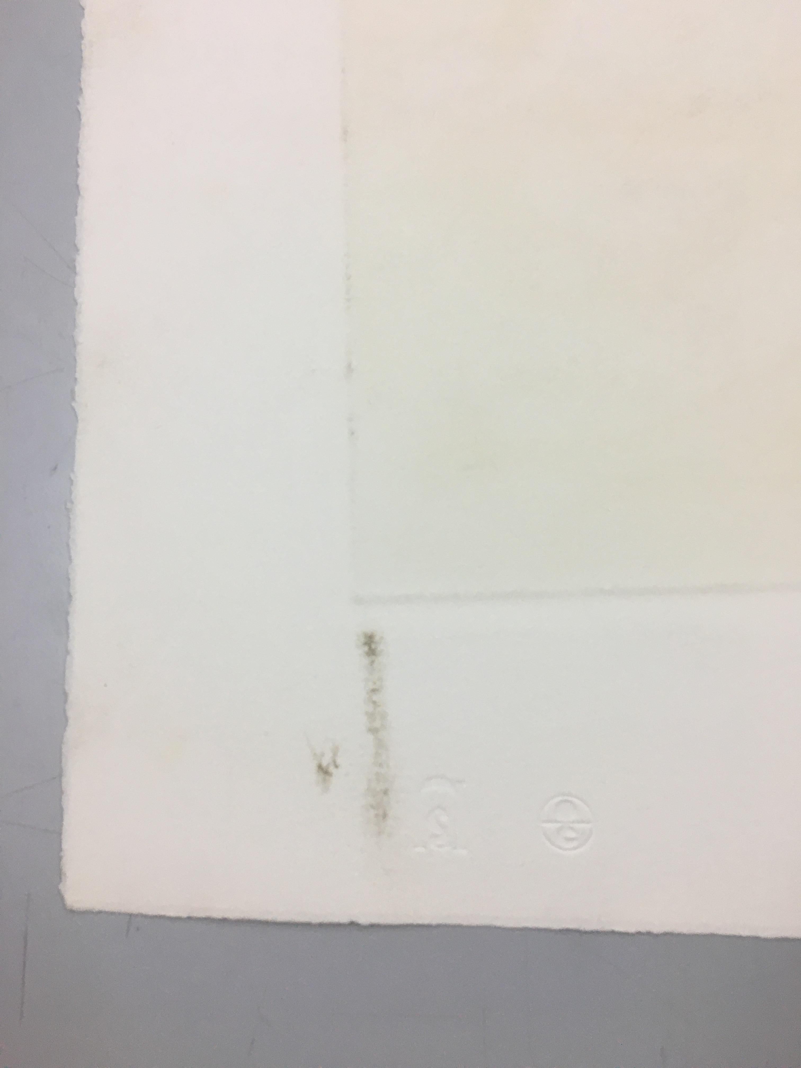 Out to Lunch, Drop a Line - Beige Abstract Print by John Chamberlain