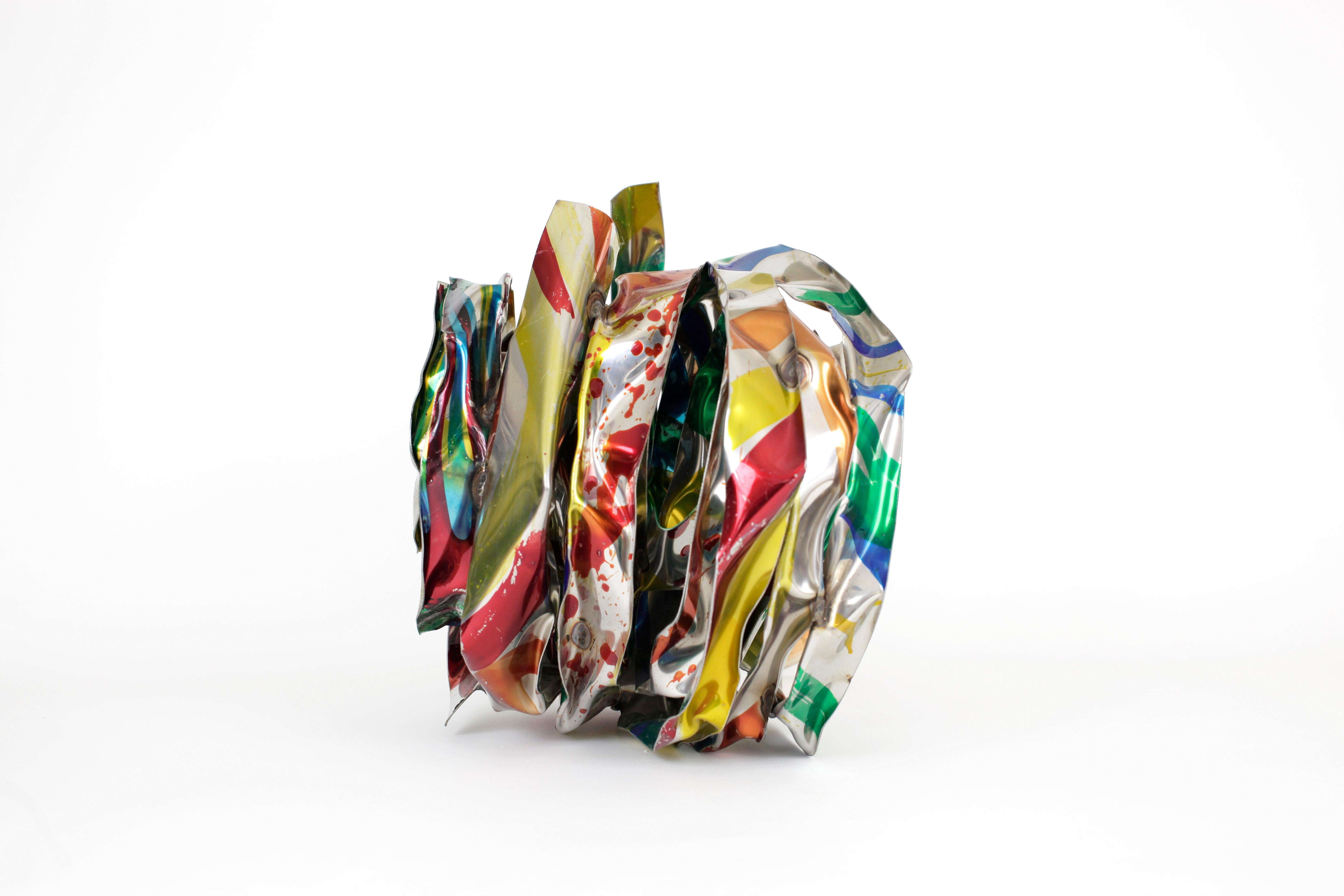 PARISIANSUMMER - Abstract Sculpture Gris de John Chamberlain
