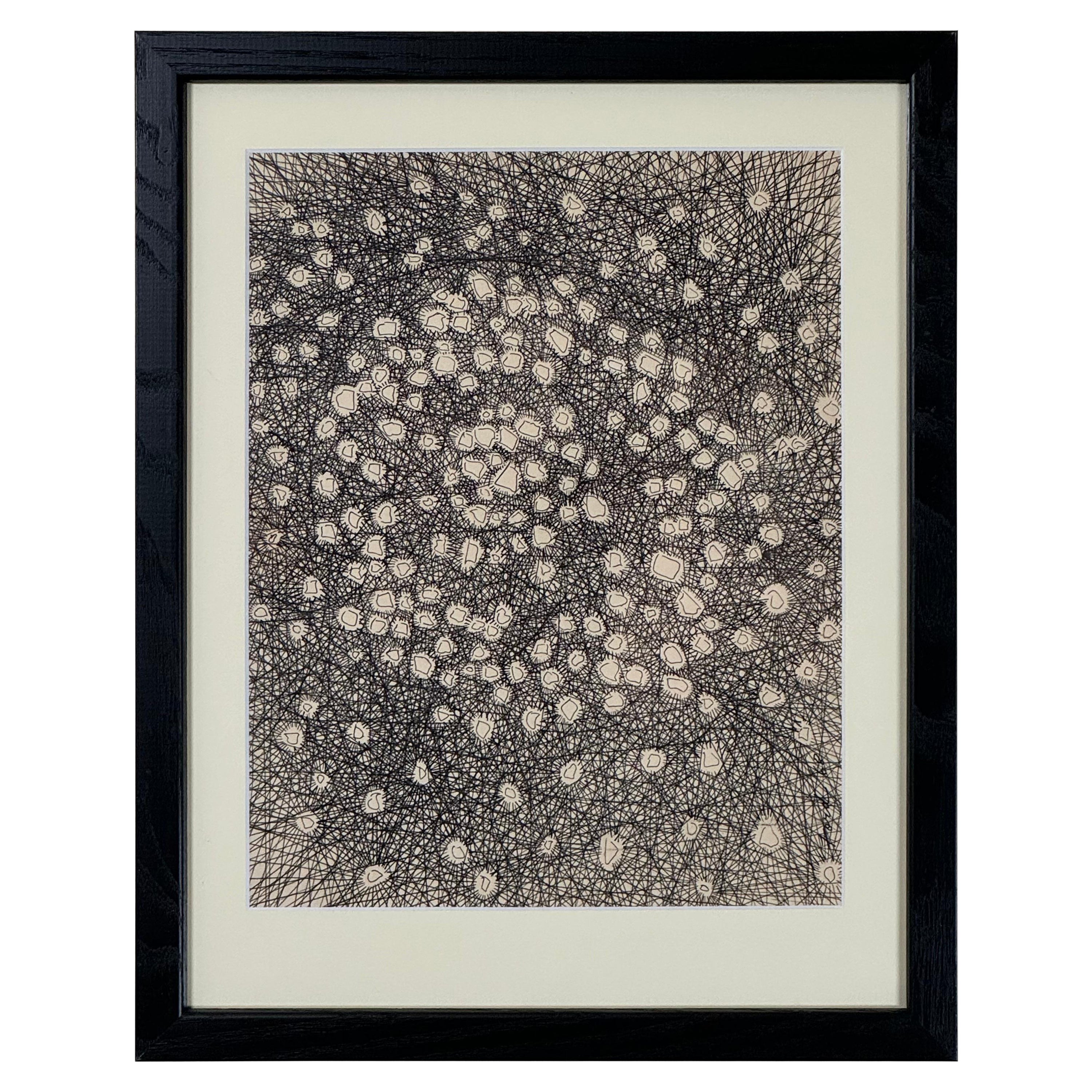 John Charles Ford Pacific Northwest Artist (1929-1977)  Marker on Paper Abstract