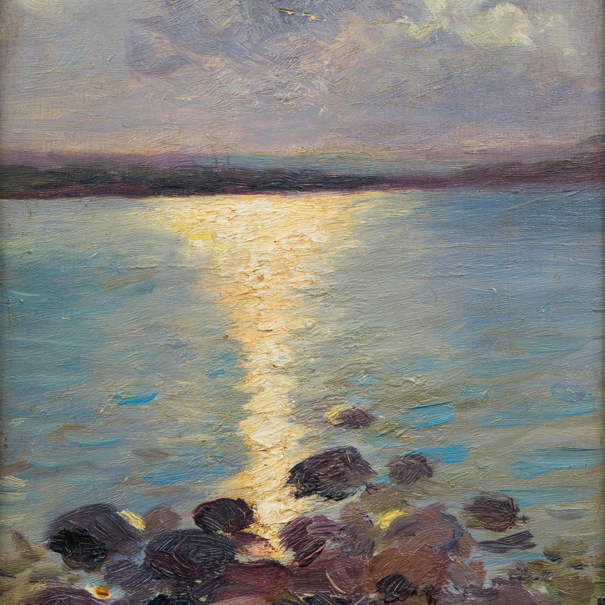 An Extraordinary Sunset by French/ Swedish Artist John Charles Robert Johansson 4