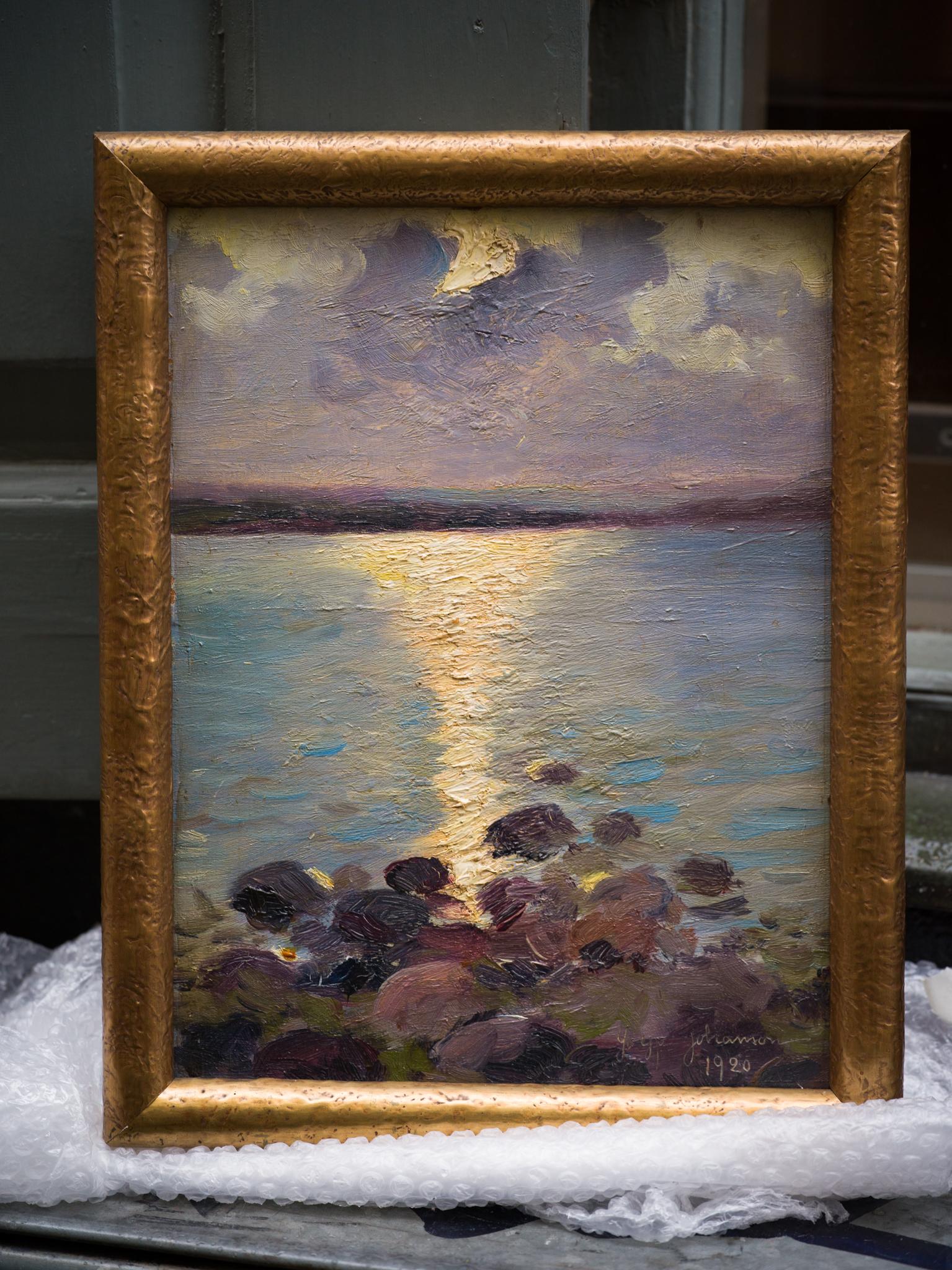 An Extraordinary Sunset by French/ Swedish Artist John Charles Robert Johansson 6