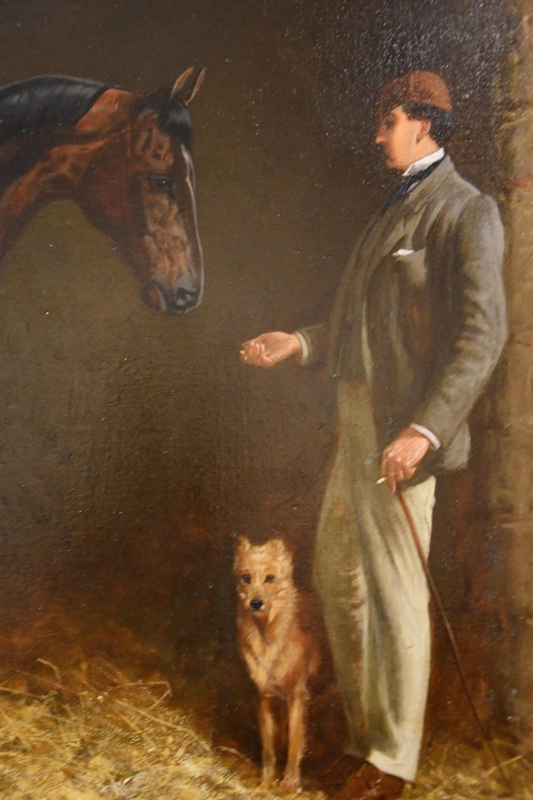 Ölgemälde von John Charlton R.I 