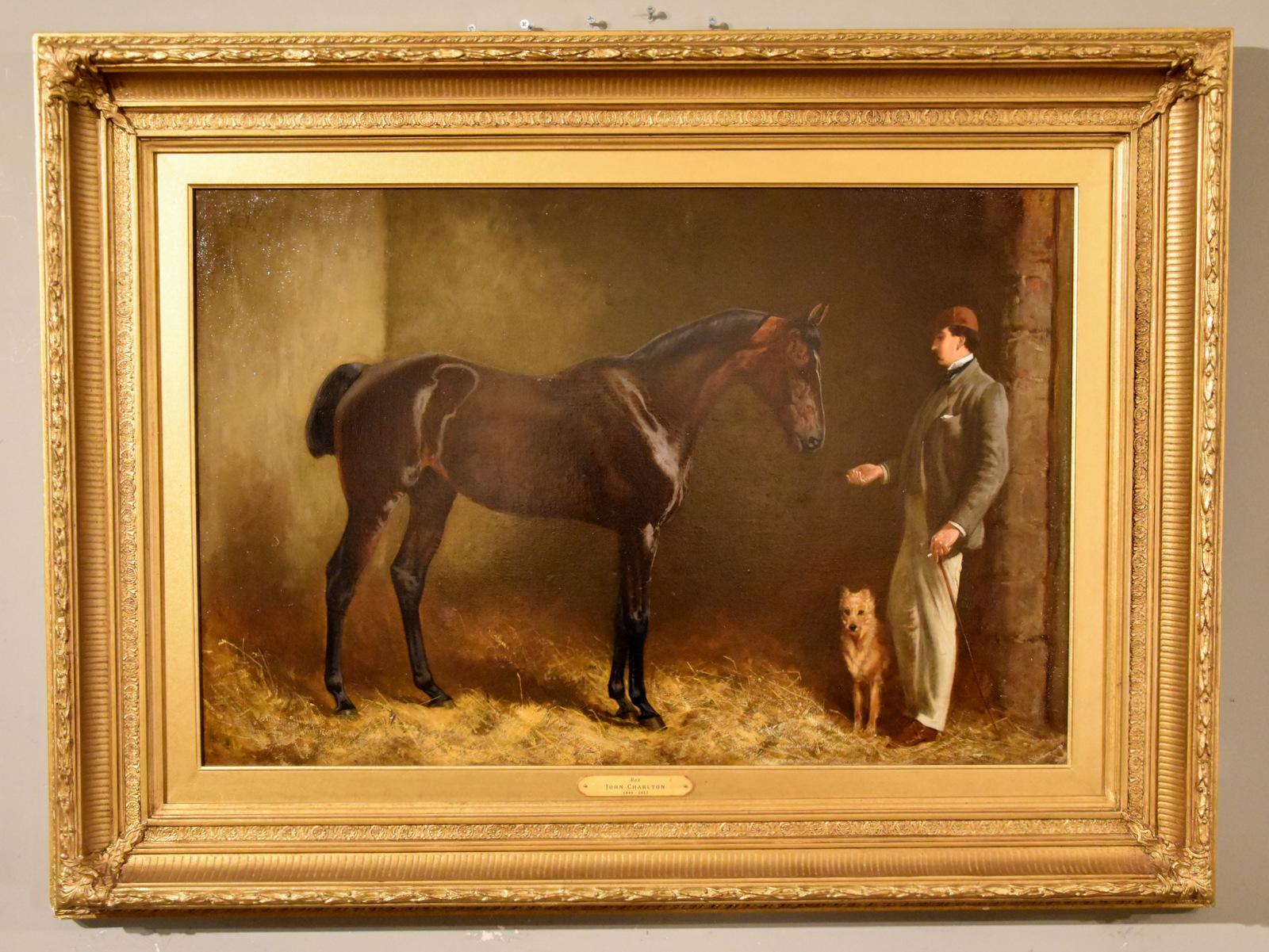 Ölgemälde von John Charlton R.I "Rex"