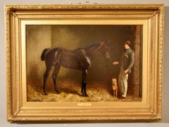 Pintura al óleo de John Charlton R.I. "Rex"