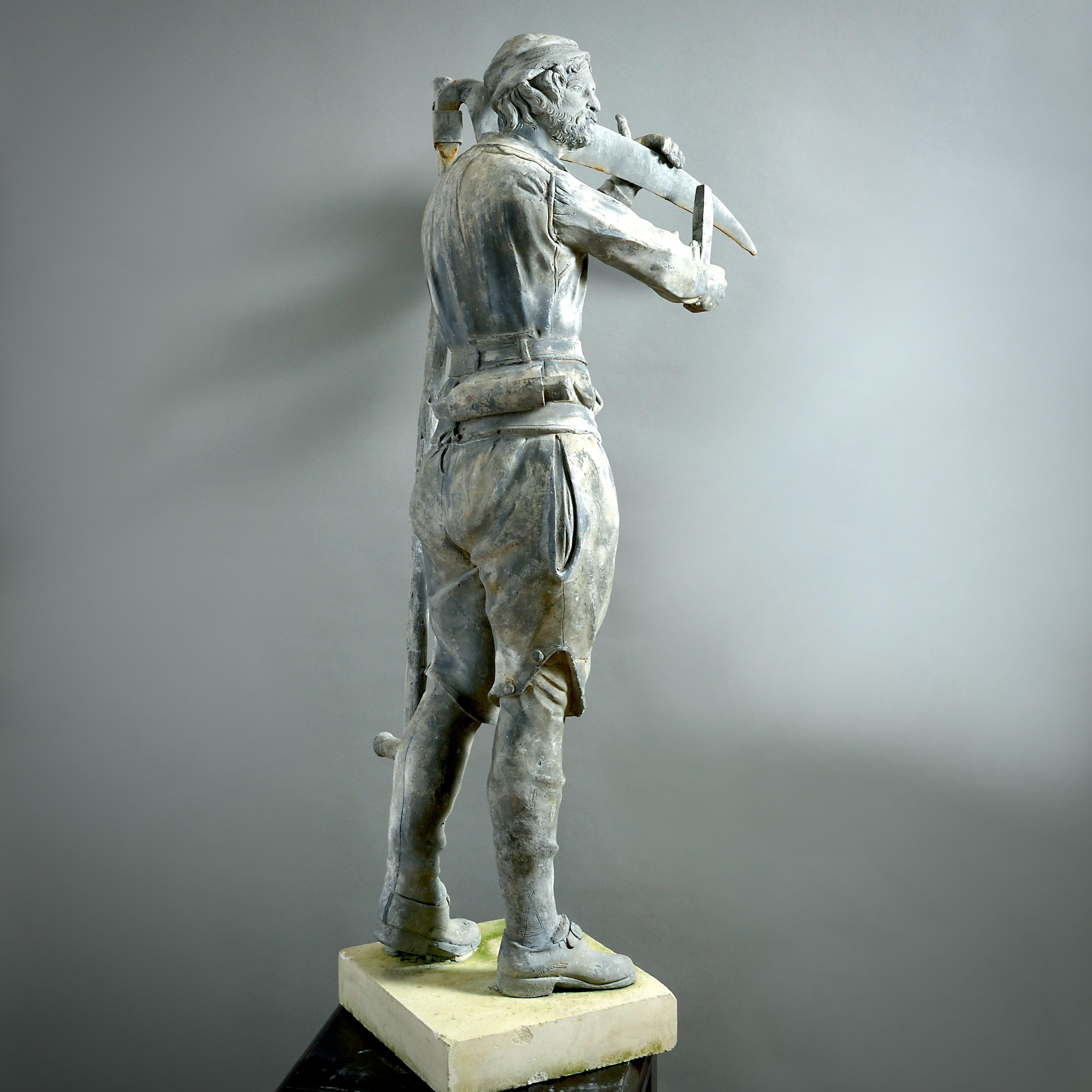 XVIIIe siècle et antérieur Figure en plomb rare de John Cheere (1709-1787) en vente