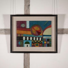 Byzantium at Night with Shooting Star, 1989-1996 – farbenfrohe abstrakte Landschaft