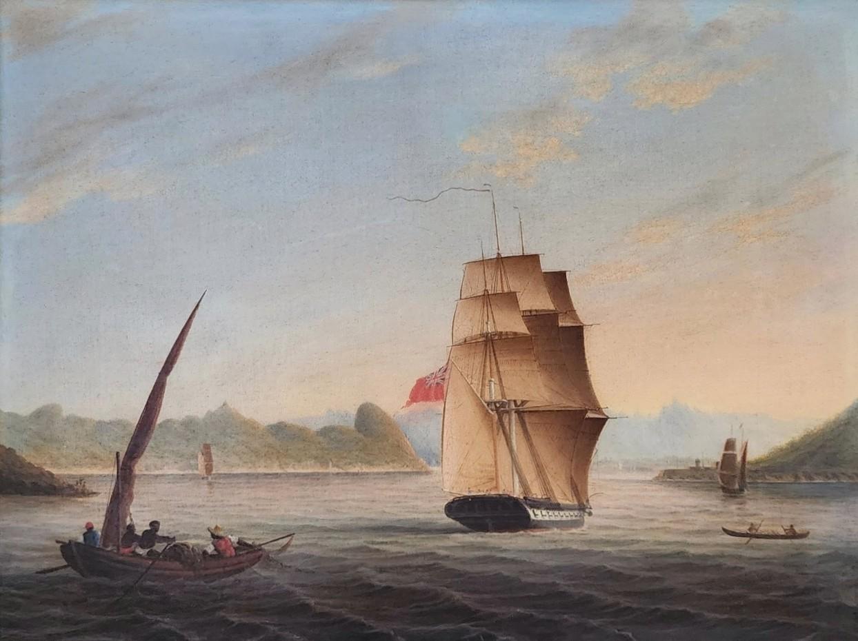 John Clay (British, c.1800 - c.1860)

Coming into Port, c. 1840s

Oil on Canvas

12.5” x 16.5”

Housed in a 2 3/4