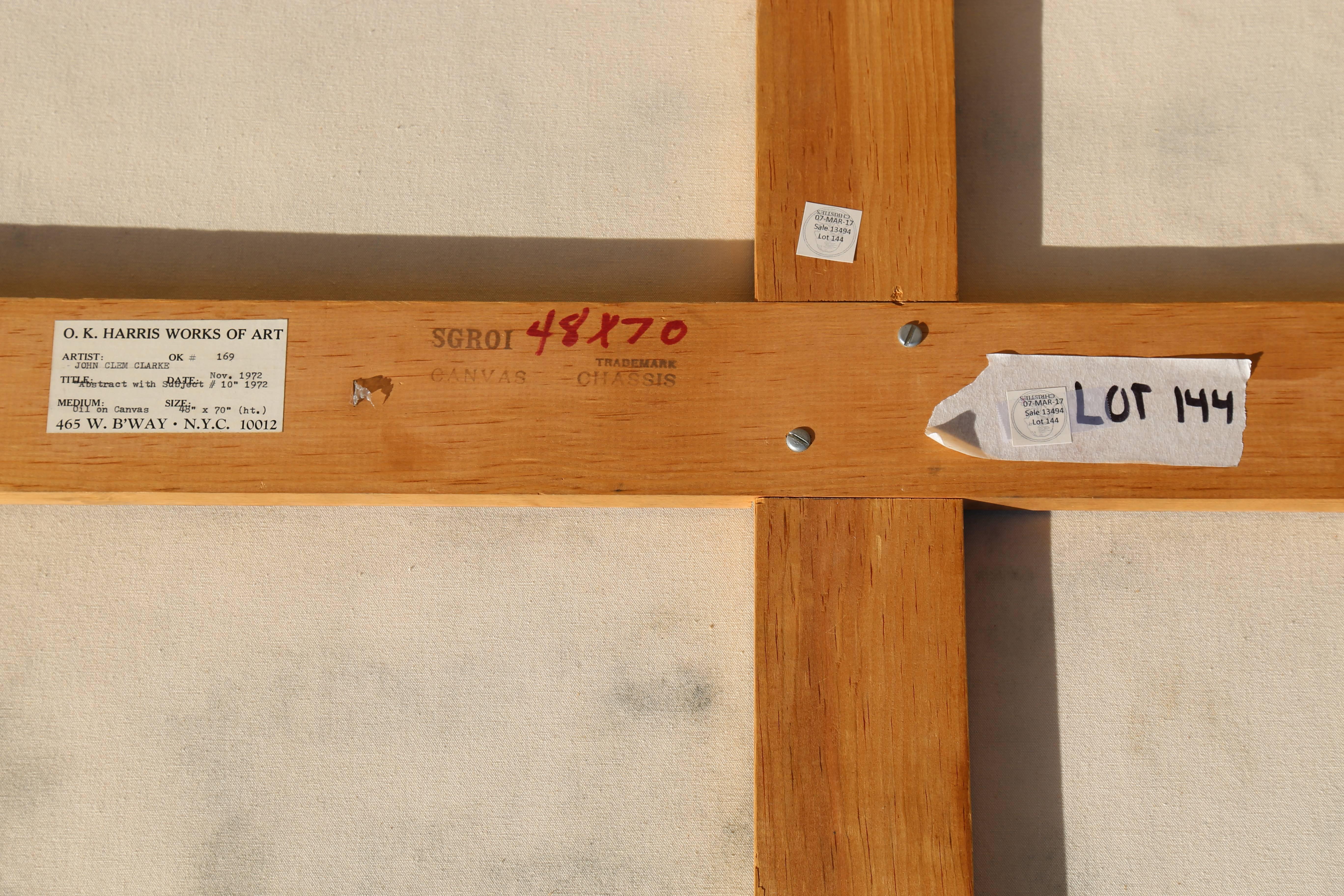 Astratto con soggetto 10 (Casa), Quadro di John Clem Clarke in vendita 3
