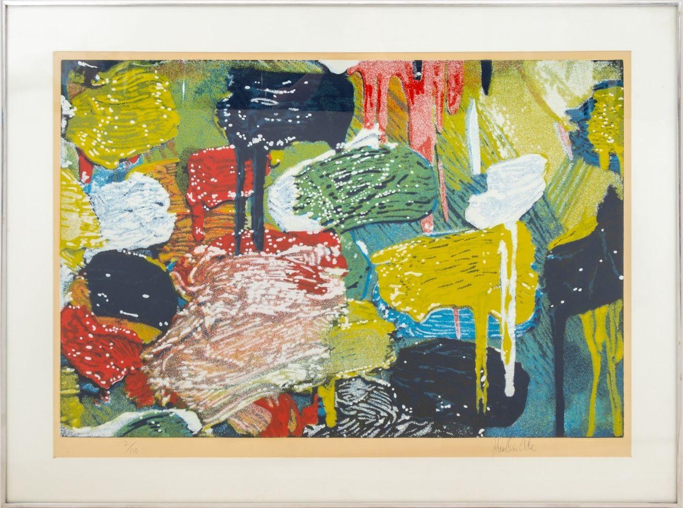 Abstract Brush Stroke Composition