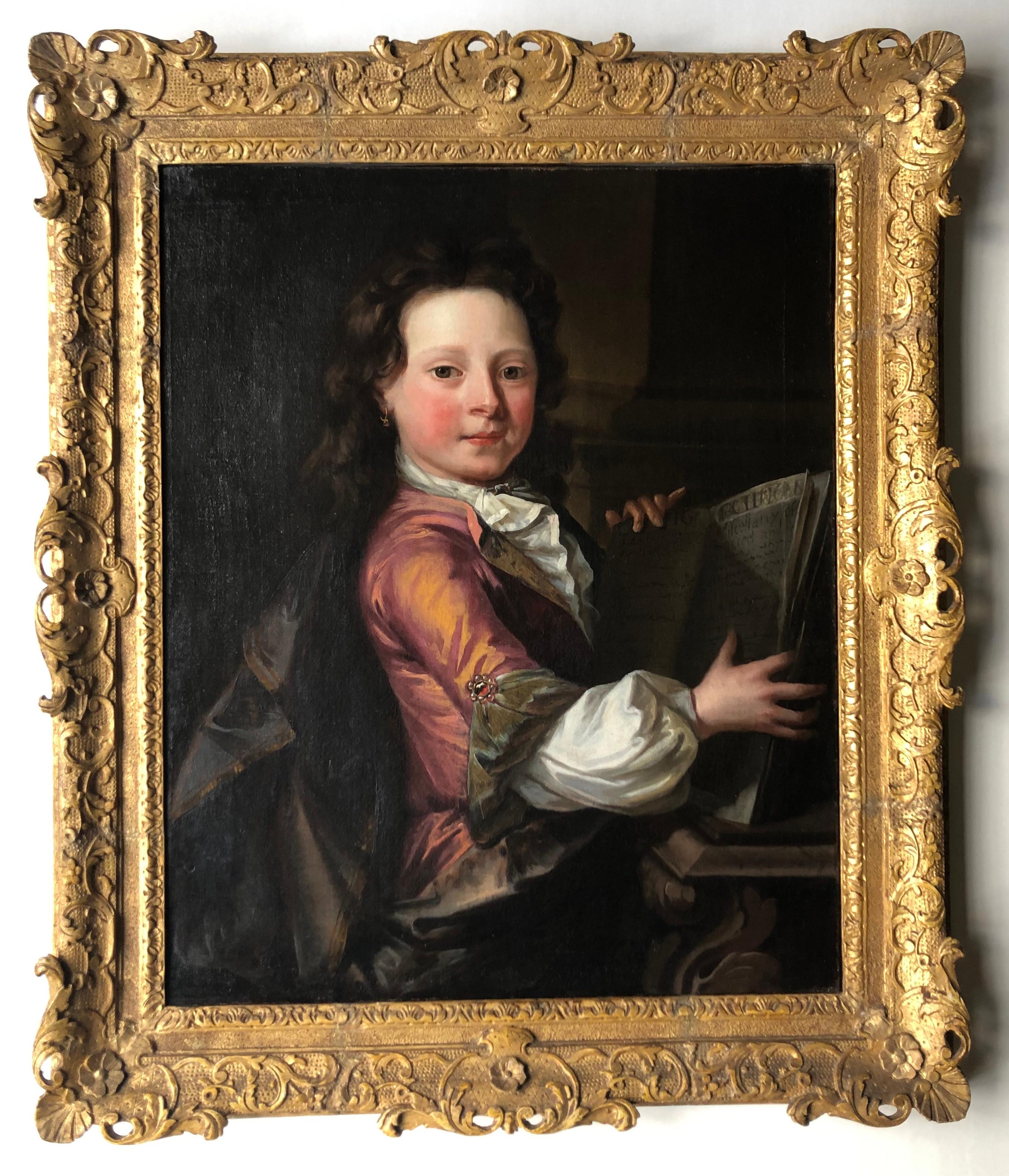 Portrait of a Boy, John Closterman, Large English Portrait Art, Old Master For Sale 5