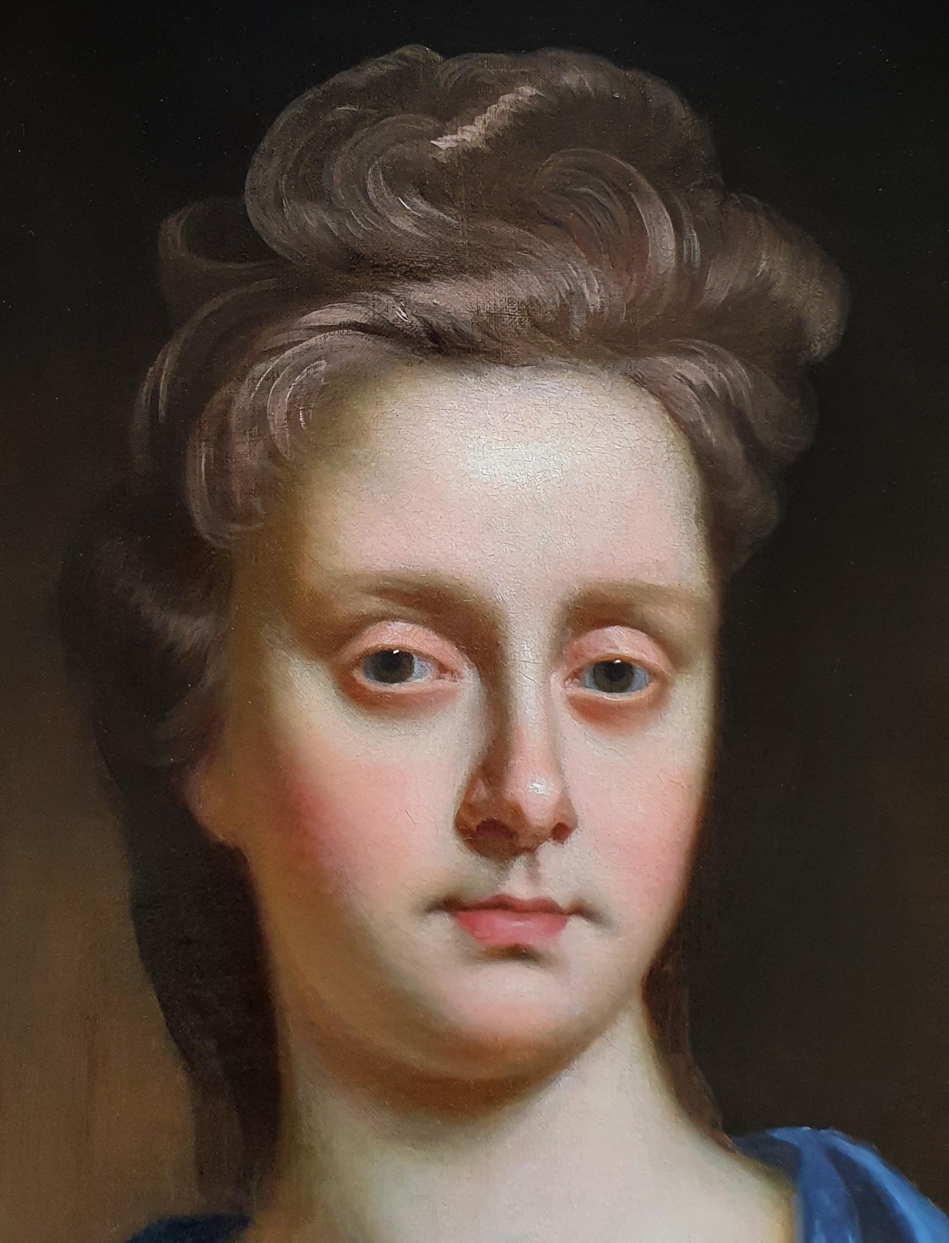 Portrait of Lady Anne Stapylton (c.1663-1730) c.1690s Antique Oil Painting 1