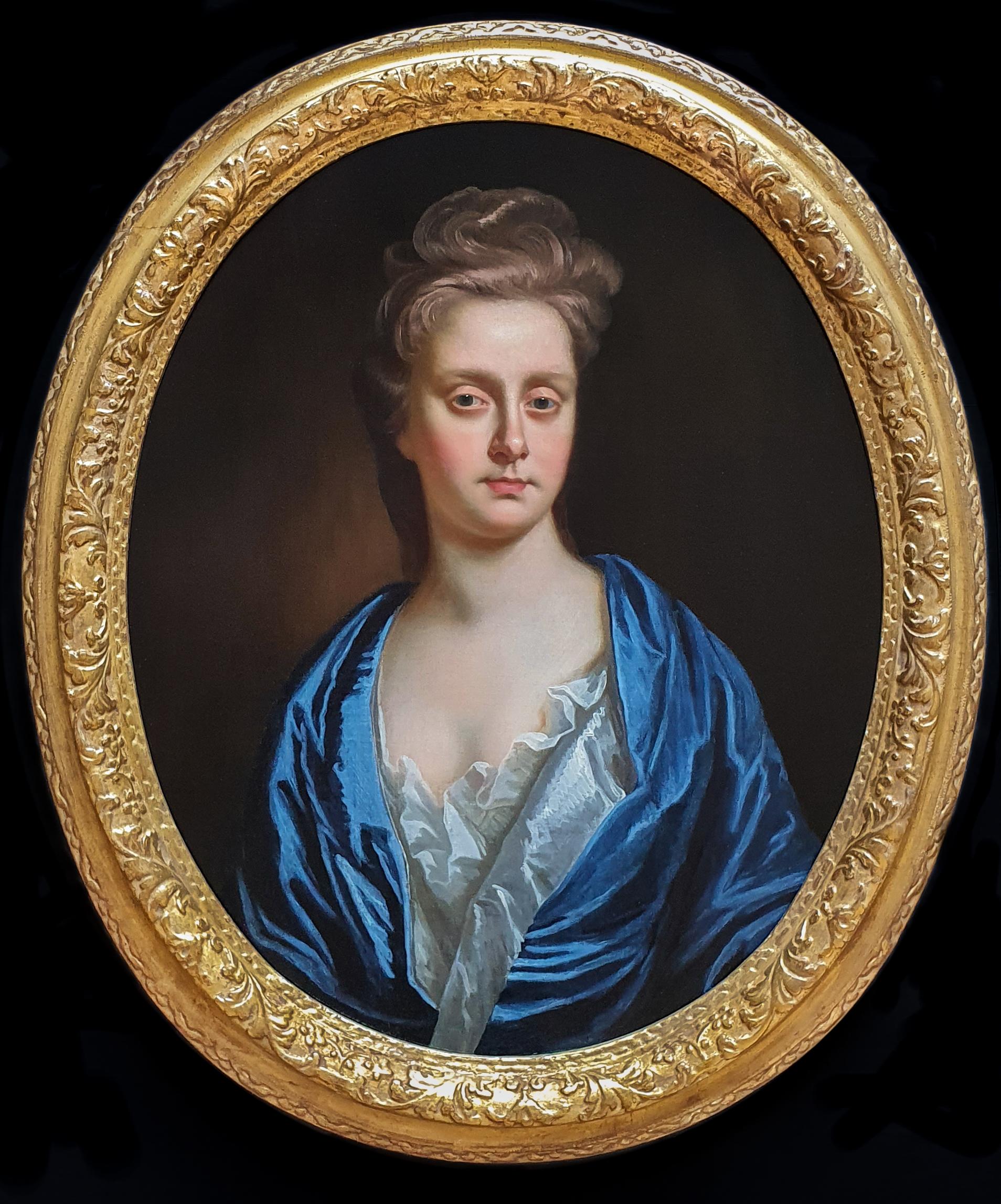 Portrait of Lady Anne Stapylton (c.1663-1730) c.1690s Antique Oil Painting