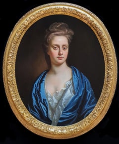 Portrait of Lady Anne Stapylton (c.1663-1730) c.1690s Antique Oil Painting