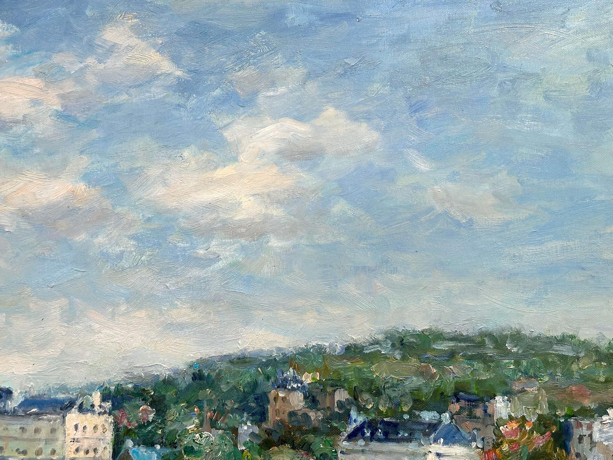 „Le Port de Trouville-sur-Mer“ Britisch-amerikanisches impressionistisches Meeresshore-Gemälde des Impressionismus im Angebot 6