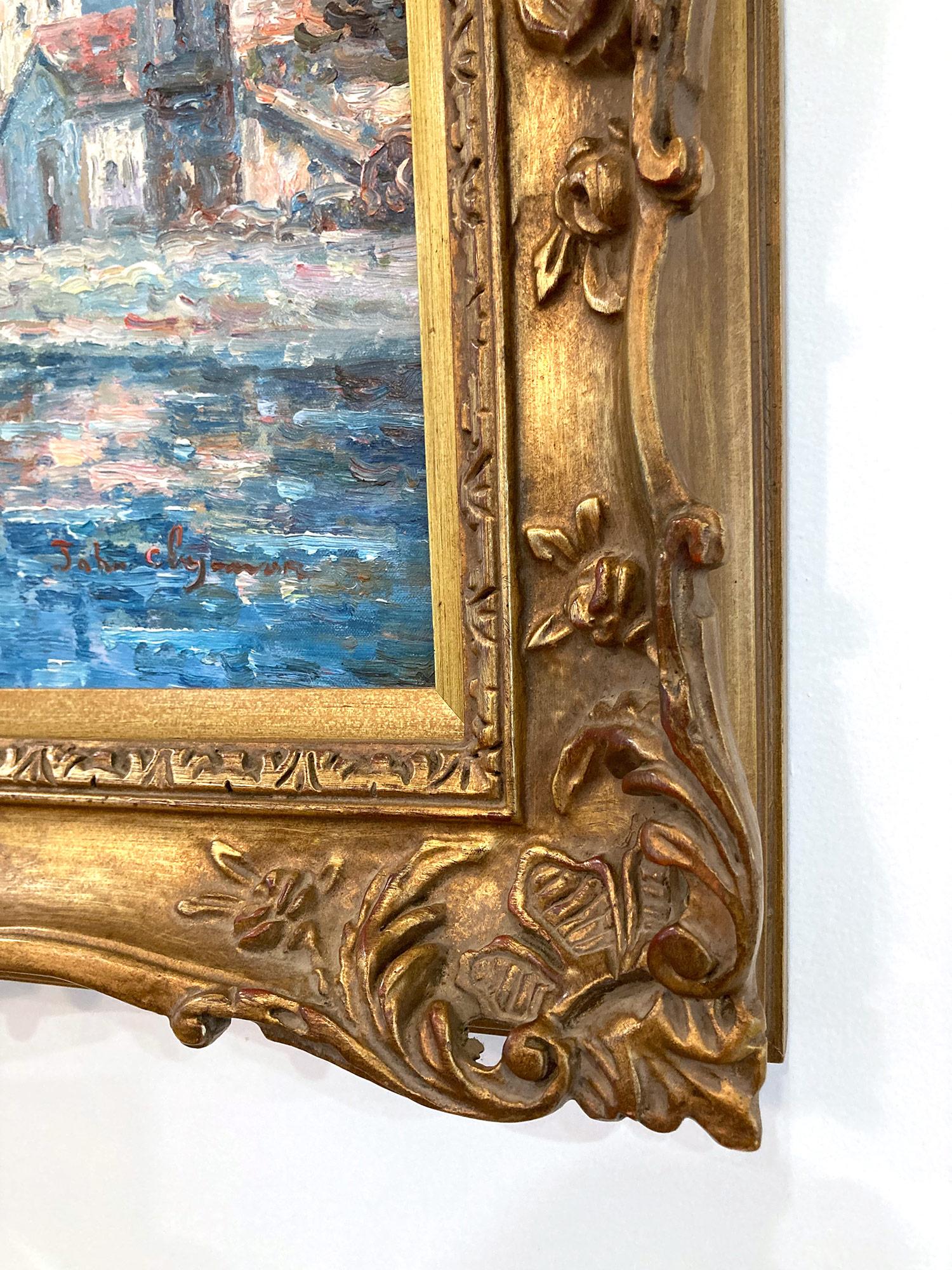 Peinture impressionniste britannique américaine à l'huile sur toile « View of the Country Side » 11