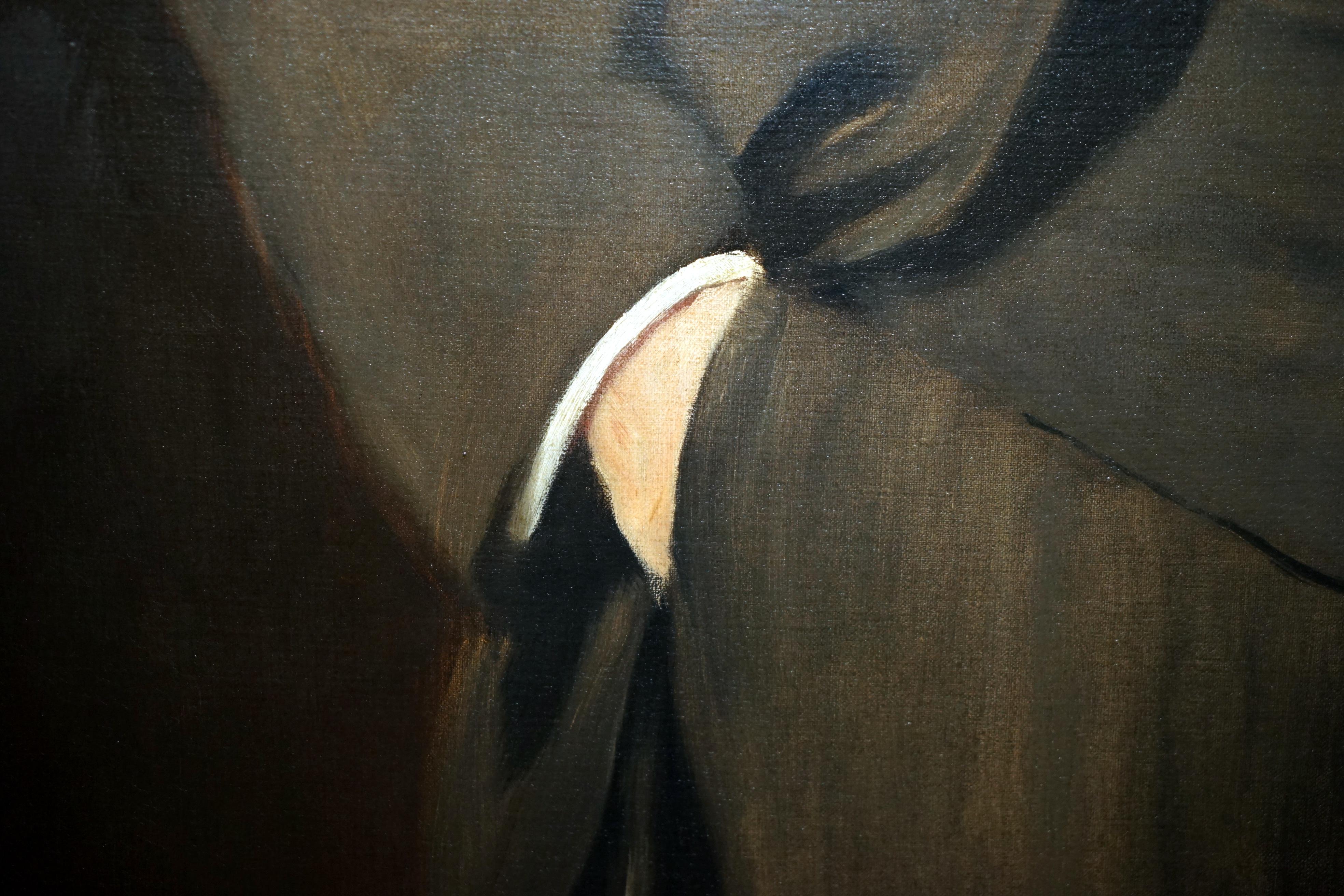 JOHN COLLIER 1850-1934 EXTRA GROSSES ÖLGEMÄLDE VON WILLIAM REGESTER ESQ CHAiRMAN im Zustand „Gut“ im Angebot in West Sussex, Pulborough