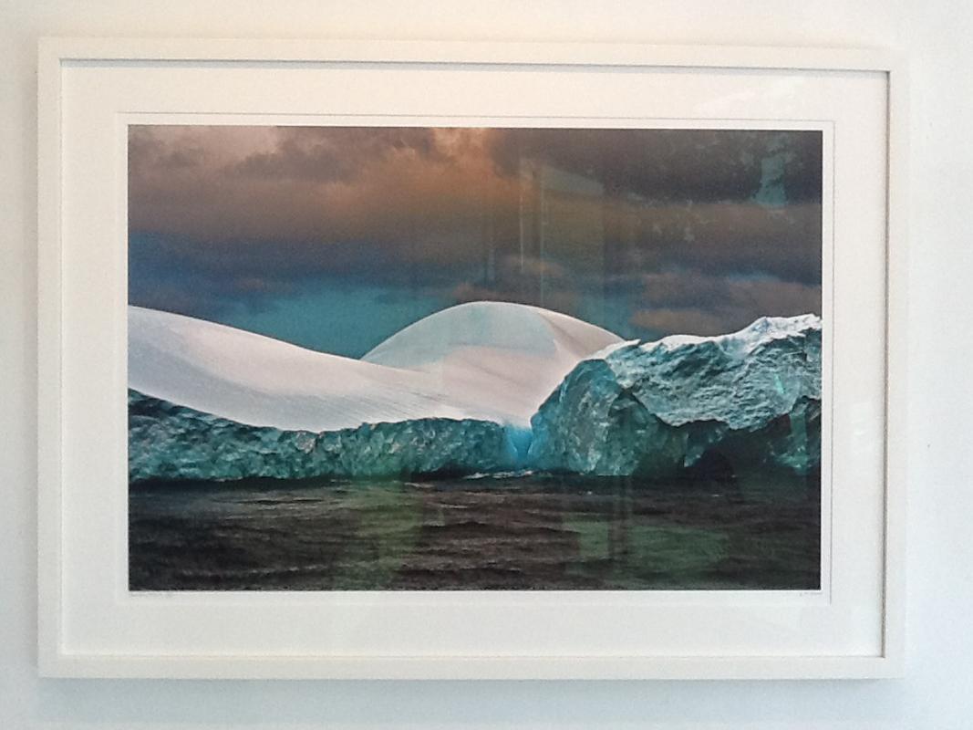 Antarctica #121, Iceberg, Limited Edition, Photograph, Blue, Travel, framed