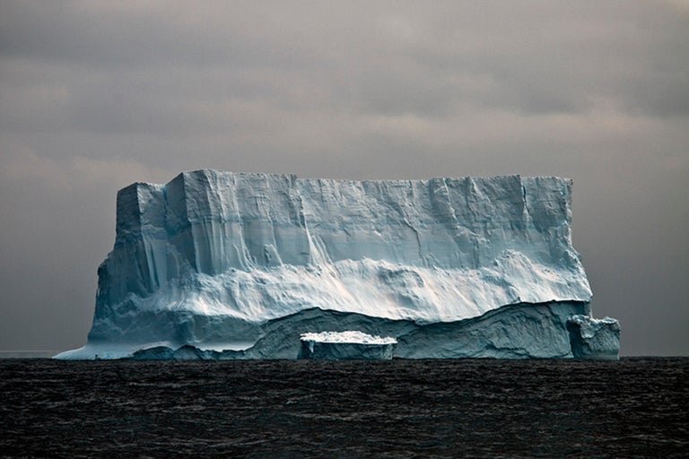John Conn Landscape Photograph - Antarctica #26, Iceberg, Limited Edition Photograph, Blue, Travel, unframed