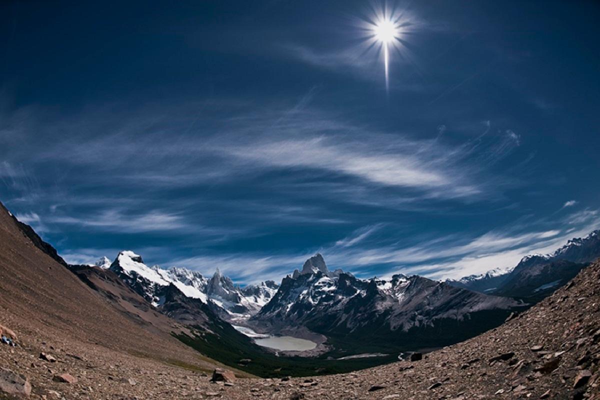 Antarctica 35, Mountains, Photograph, unframed, Snow, Travel, Burst, Sun