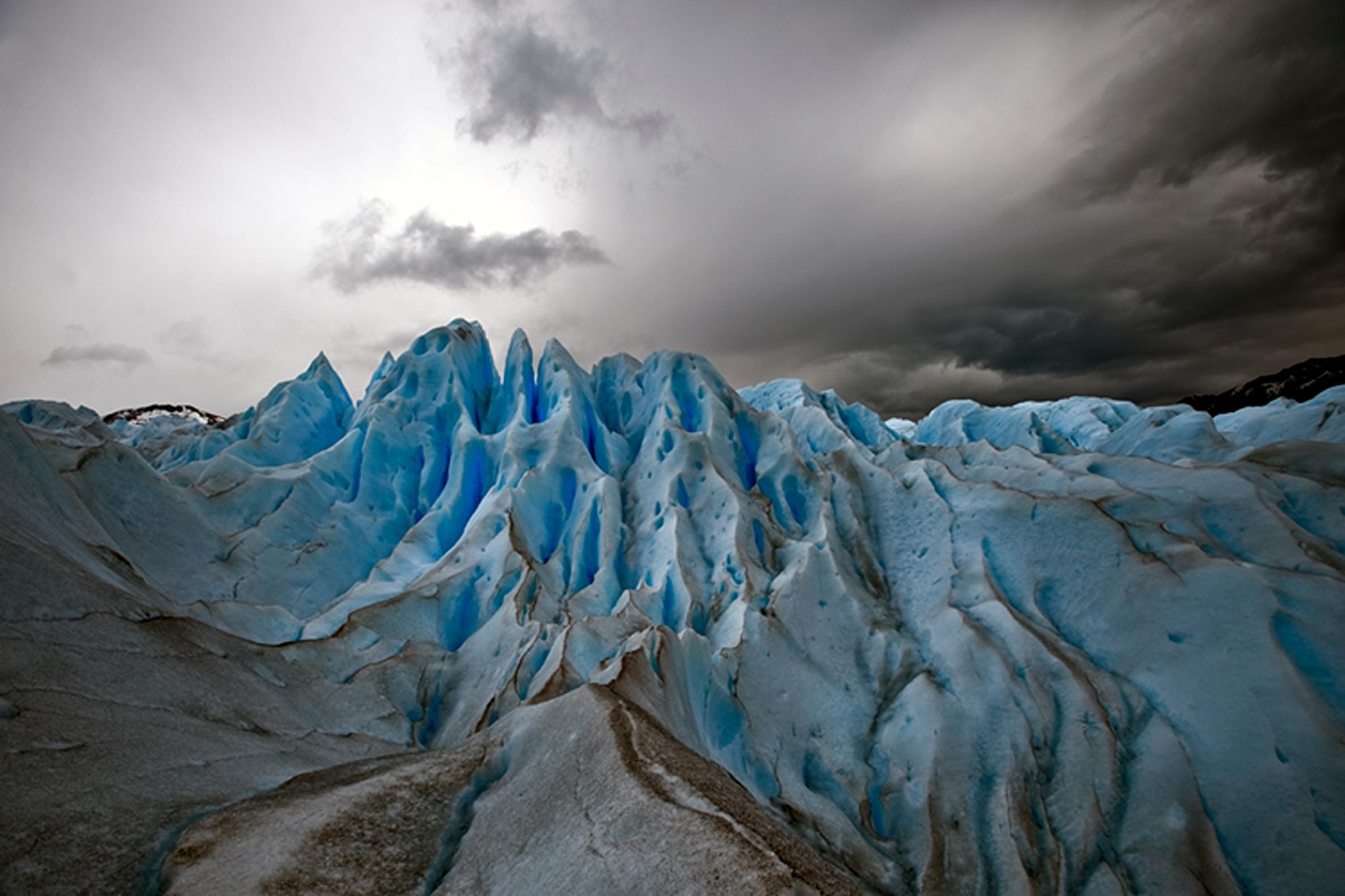 Antarctica #51, Iceberg, Limited Edition Photograph, Blue, Black, Travel, office