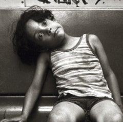 Subway 36, Black & White, Limited Edition Photograph, NYC, 1981, Unframed, Kid