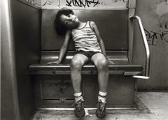 Subway 36, Schwarz-Weiß-Fotografie in limitierter Auflage, NYC, 1981, ungerahmt