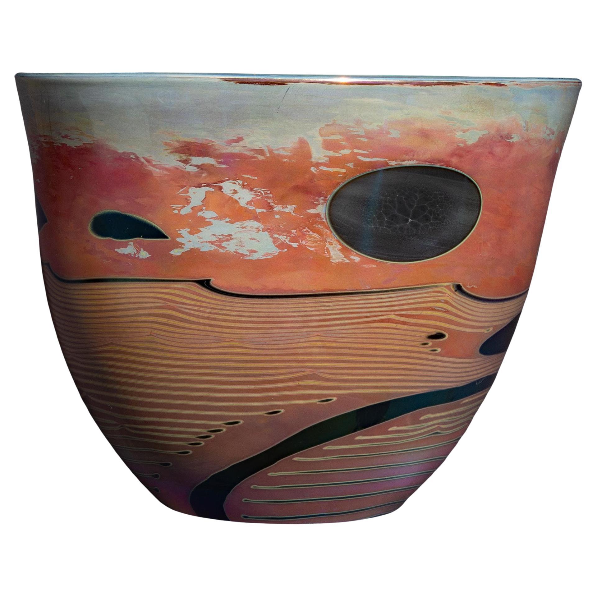 John Conrad Lewis Abstract Art Glass 