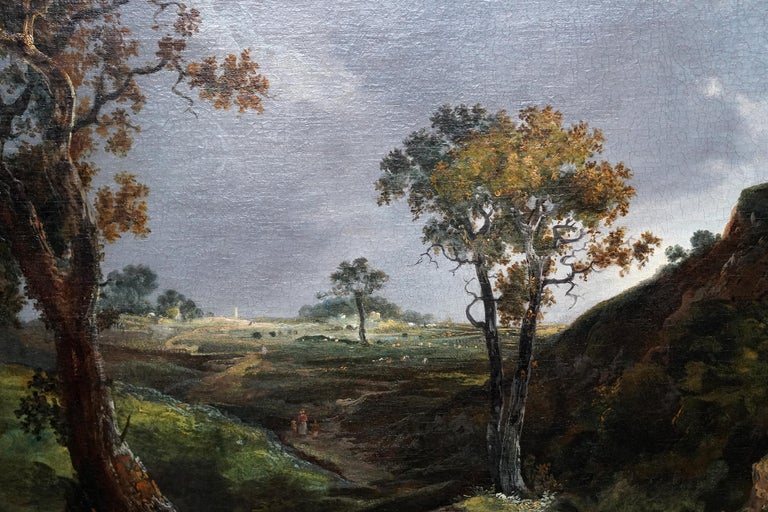 Paysage Avec Moulin Vent Sur Colline Peinture L huile De Ma tre paysage-avec-moulin-vent-sur-colline-peinture-l-huile-de-ma-tre