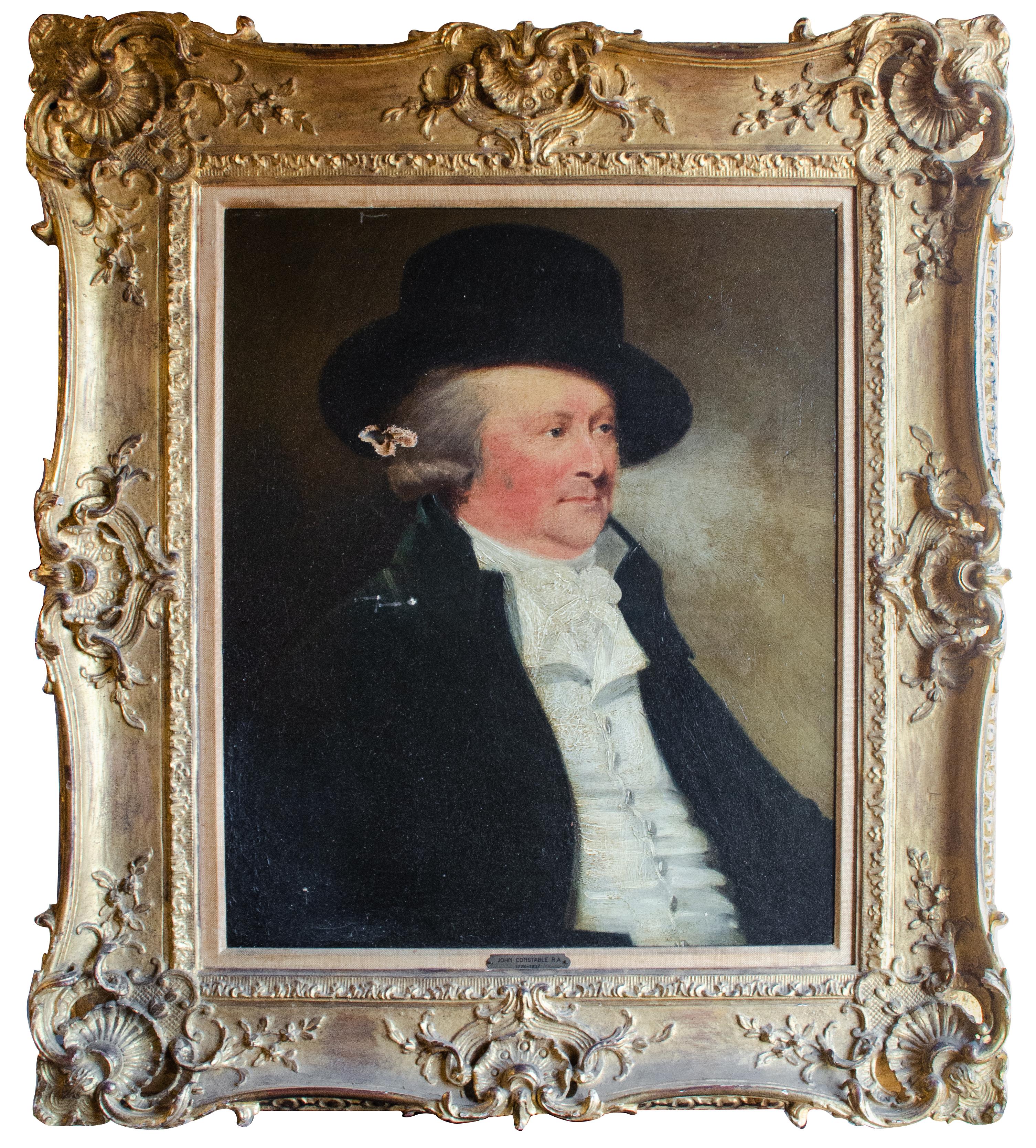 D'après John Constable (britannique, 1776-1837)
Portrait d'un homme, C.C. 1800
Huile sur toile
23 3/4 x 19 3/4 in. 
Encadré : 34 x 29 3/4 x 2 3/4 in. 

Provenance Sotheby's

John Constable est né à East Bergholt, un village situé sur la rivière