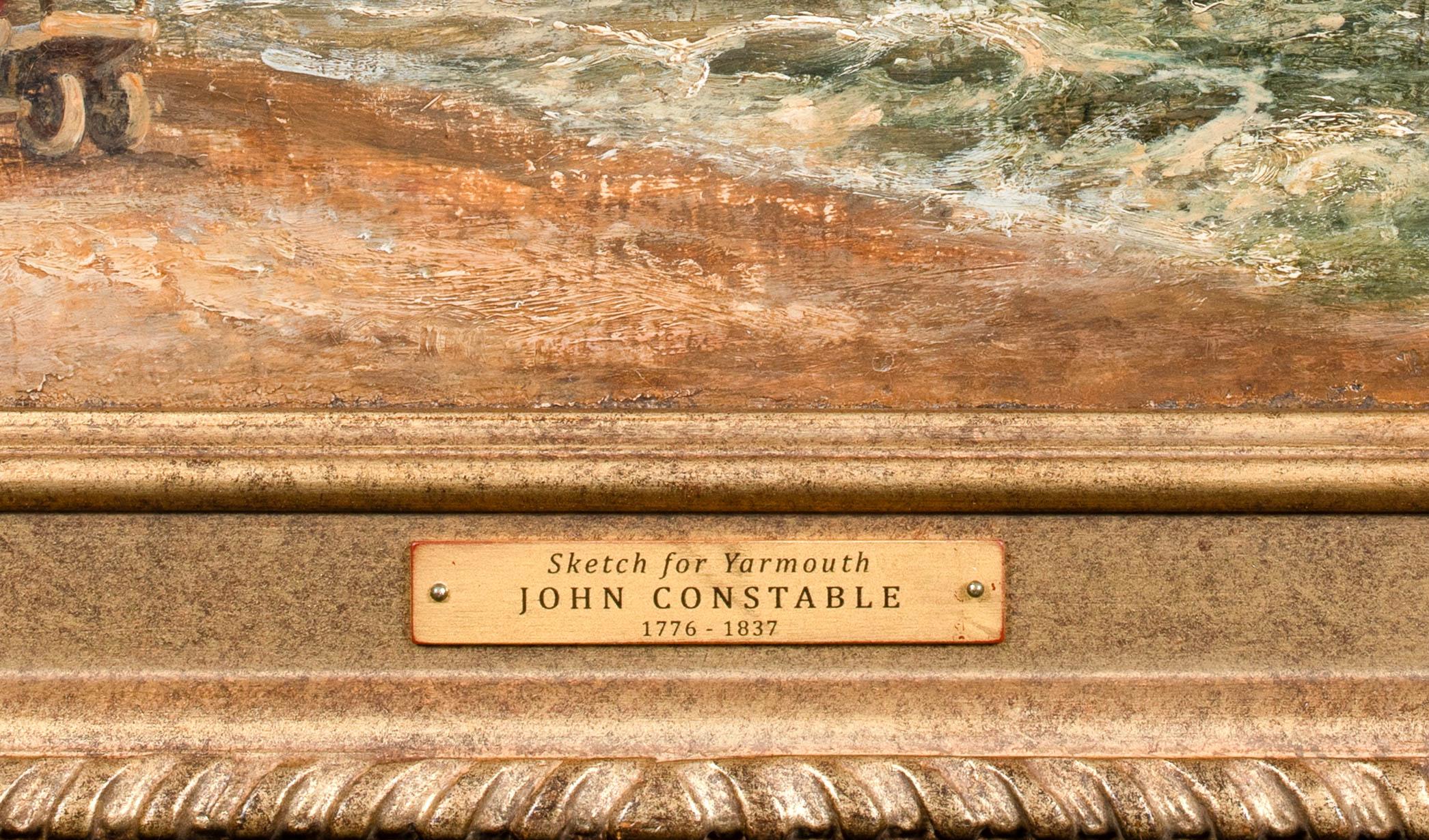 Schizzo della spiaggia di Yarmouth, XIX secolo

Inscritto a JOHN CONSTABLE (1776-1837) 

Schizzo del XIX secolo della spiaggia di Yarmouth con il molo in lontananza, olio su tela. Schizzo iniziale e importante che richiede ulteriori ricerche di uno