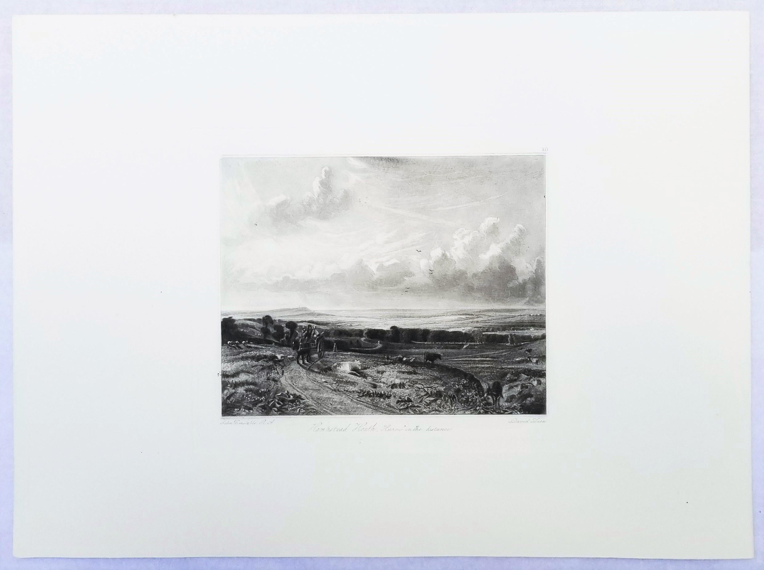Set von zwei Mezzotinto-Stichen aus Constables „English Landscape Scenery“ im Angebot 2