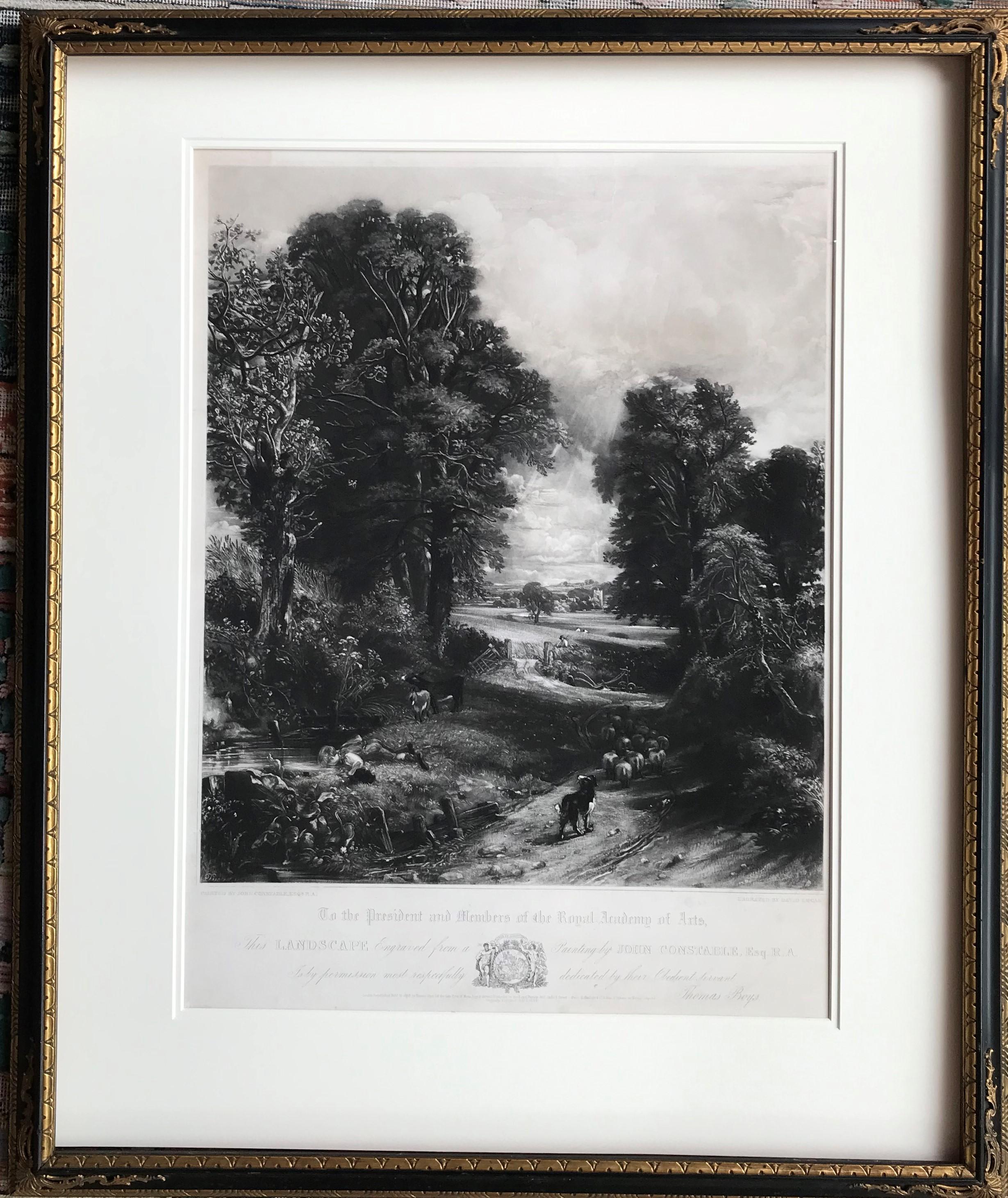 John Constable Landscape Print - The Cornfield 