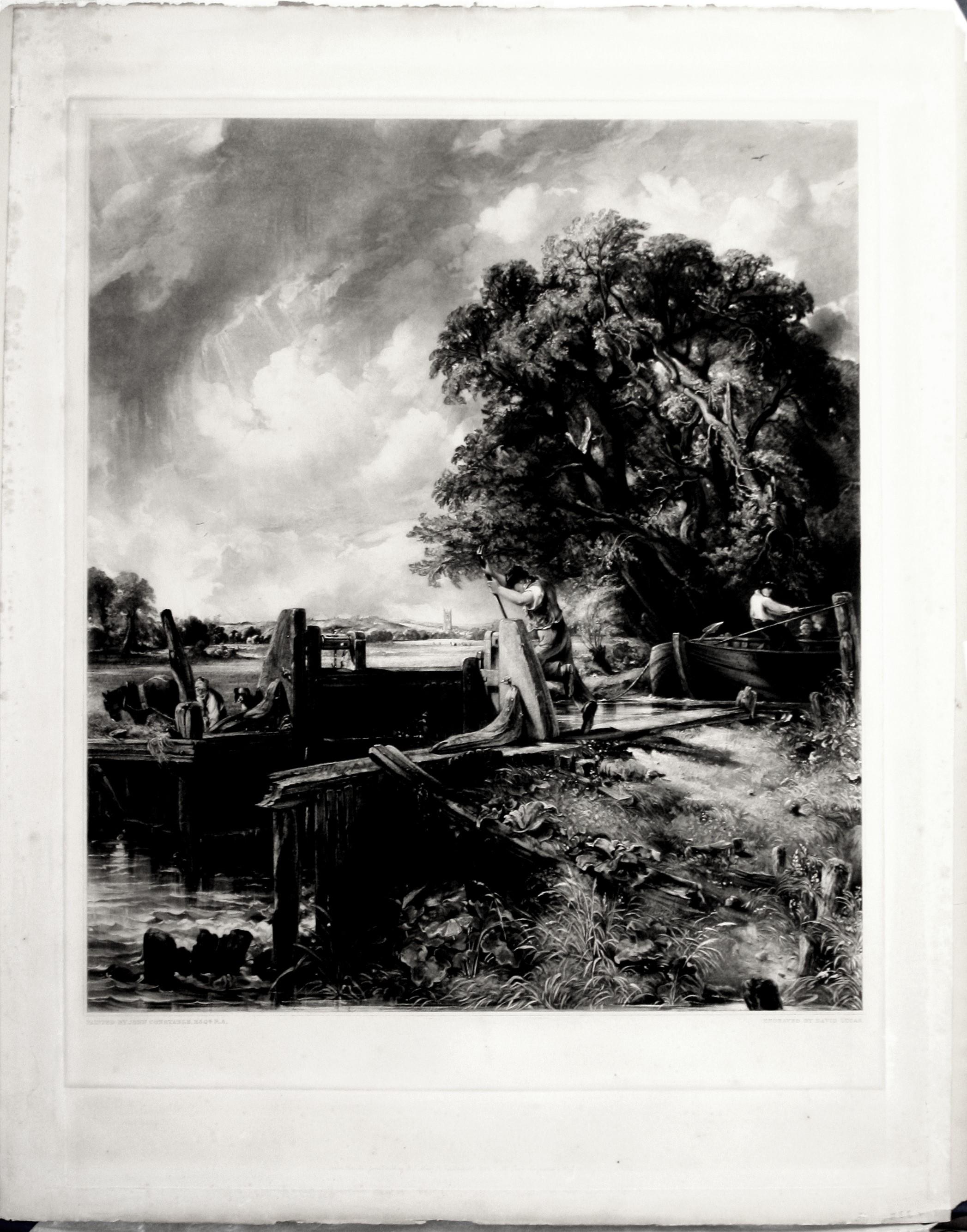 The Lock – Large Plate - Romantic Print by John Constable
