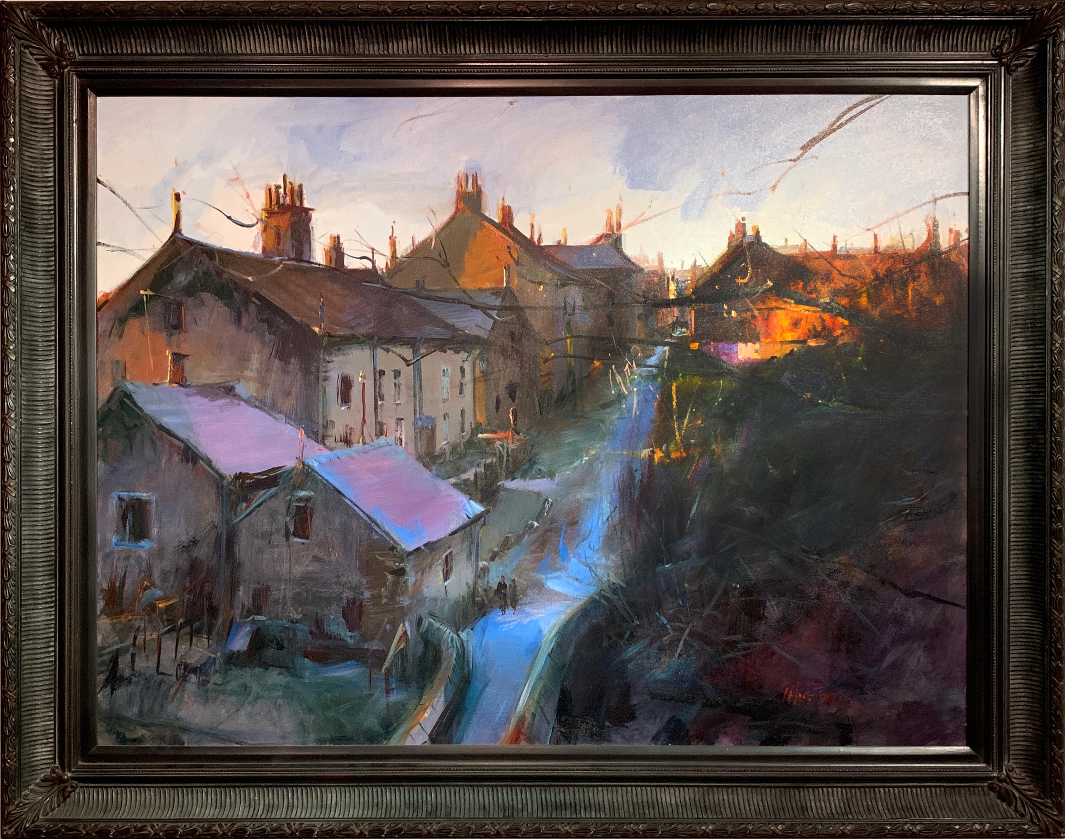 « The Path, Derbyshire », John Cook, huile sur toile, 36 x 48, Impressionnisme, Angleterre en vente 1