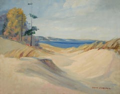 Mid Century Lake Michigan Sand Dunes Landscape