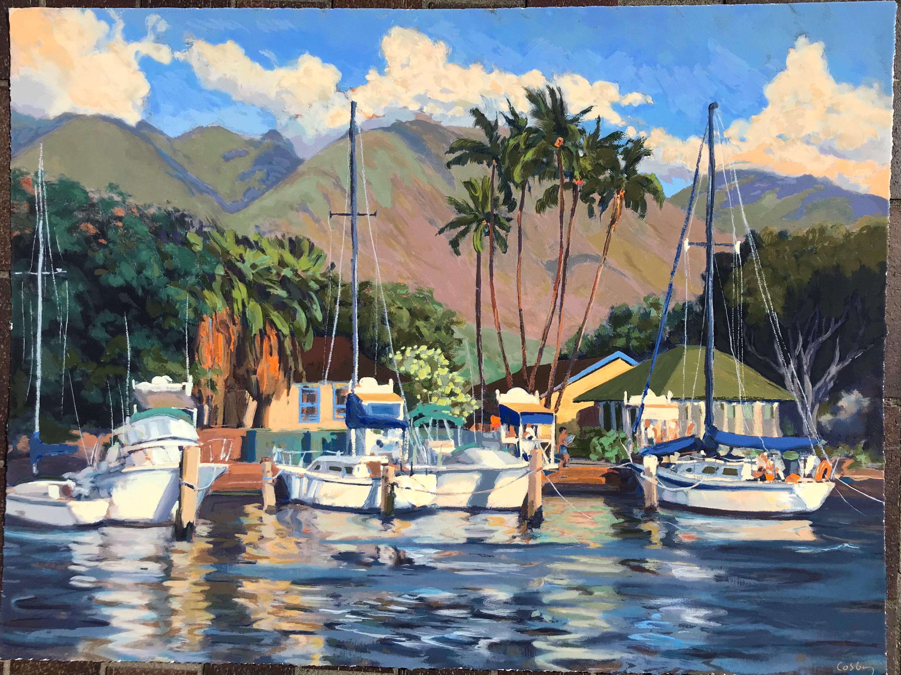 This 90 color hand pulled serigraph exhibits all of the subtle brushwork, light, and color that the artist is known for. 