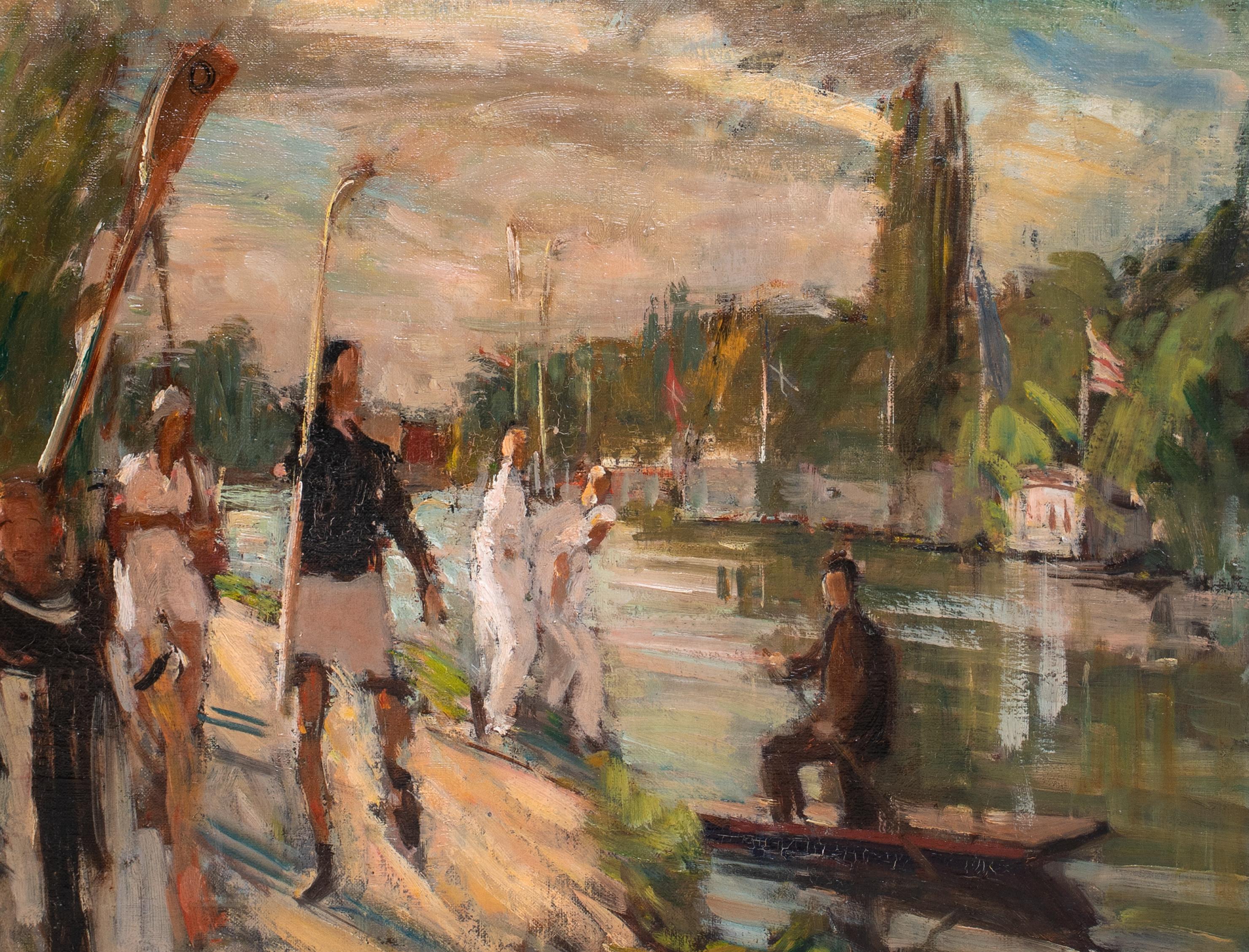 Coxless Fours At The End Of The Day, Henley, circa 1946   For Sale 3